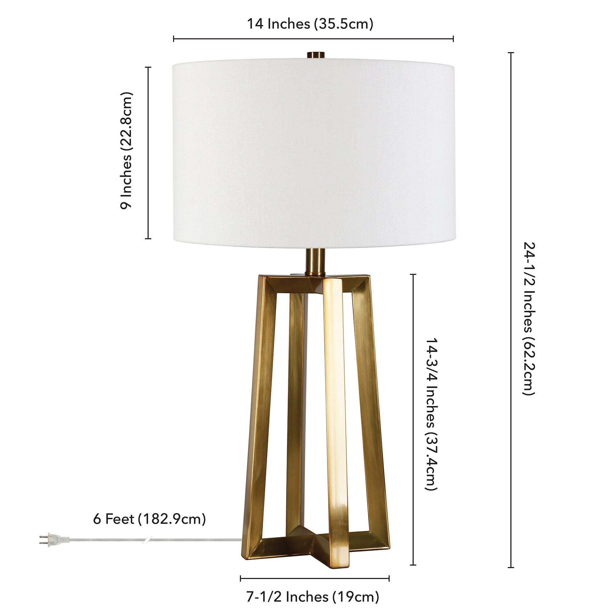 Simple Designs 14.4-in Antique Nickel/Green Downbridge Table Lamp
