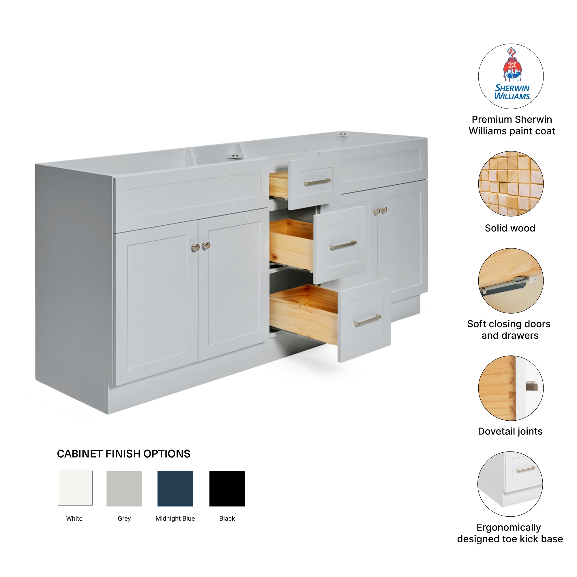 ARIEL F072D-BC-GRY vanities - View #5