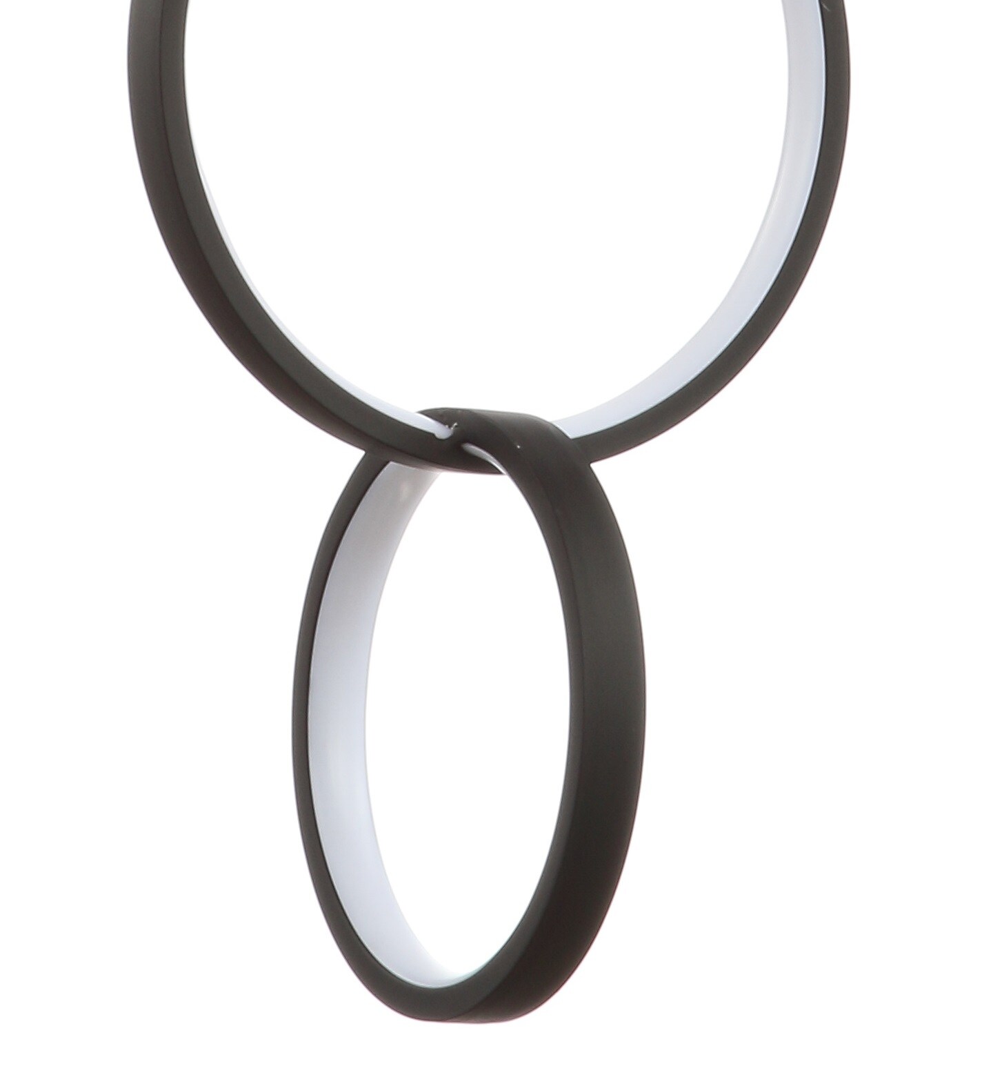 Loop 7.75" Black Adjustable LED Metal Geometric Pendant