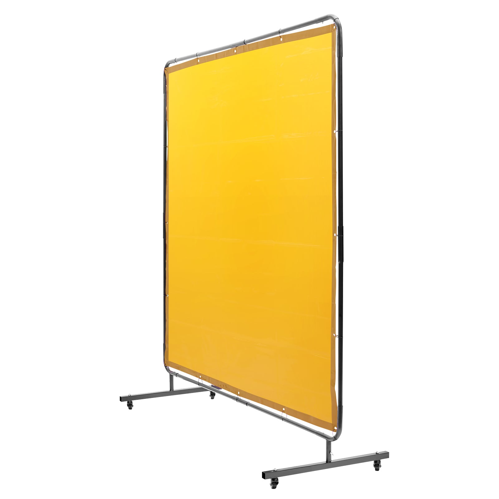 GIVIMO 6-ft x 6-ft Welding Screen Curtain on Swivel Wheels with Steel Frame #LW047GIVSS295