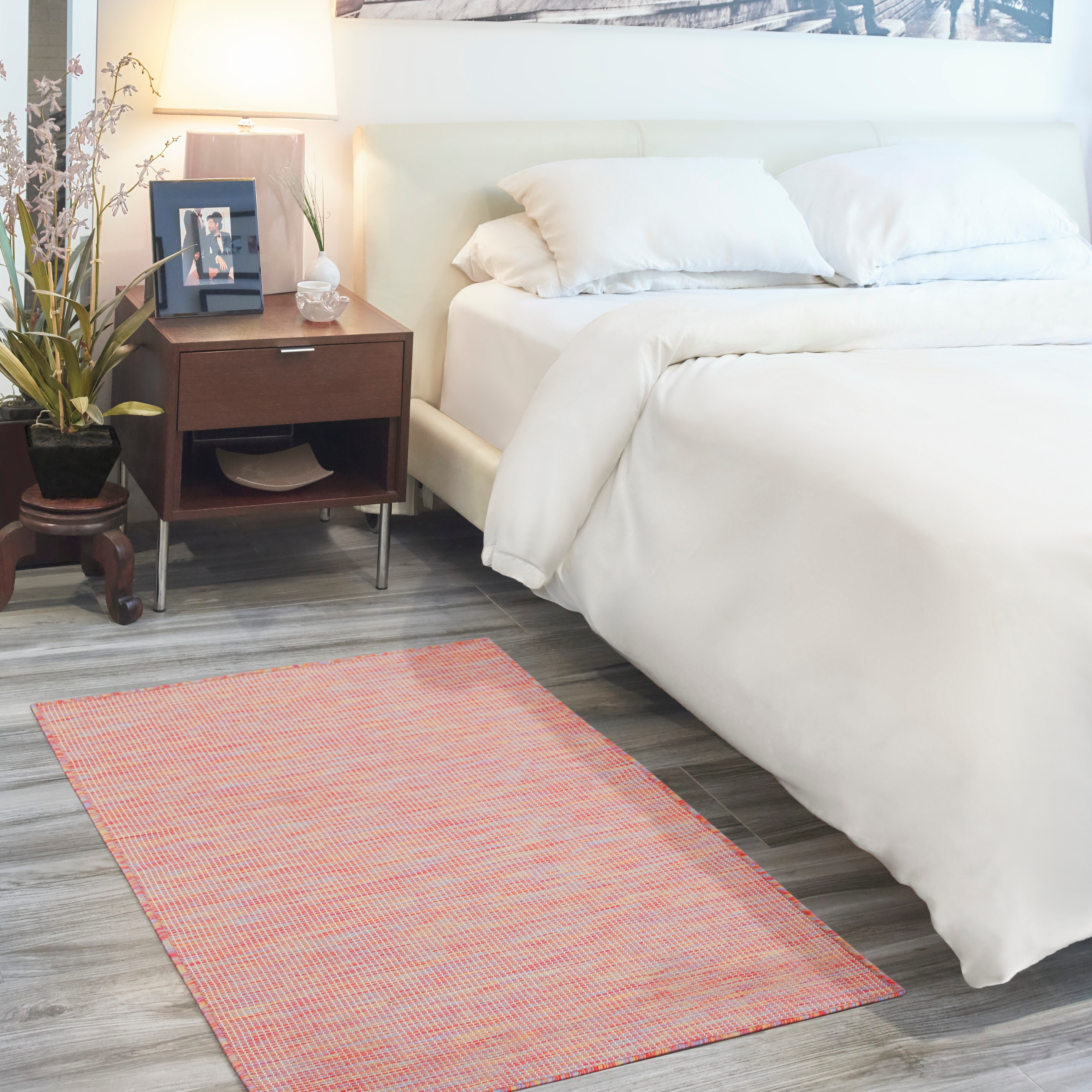 Nourison Home 3 x 5 (ft) Loomed Polypropylene Rainbow Rectangular Indoor/Outdoor Solid Professionally Clean Only Area rug