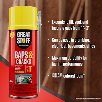 GREAT STUFF Gaps and Cracks 12 oz Straw Indoor/Outdoor Spray Foam