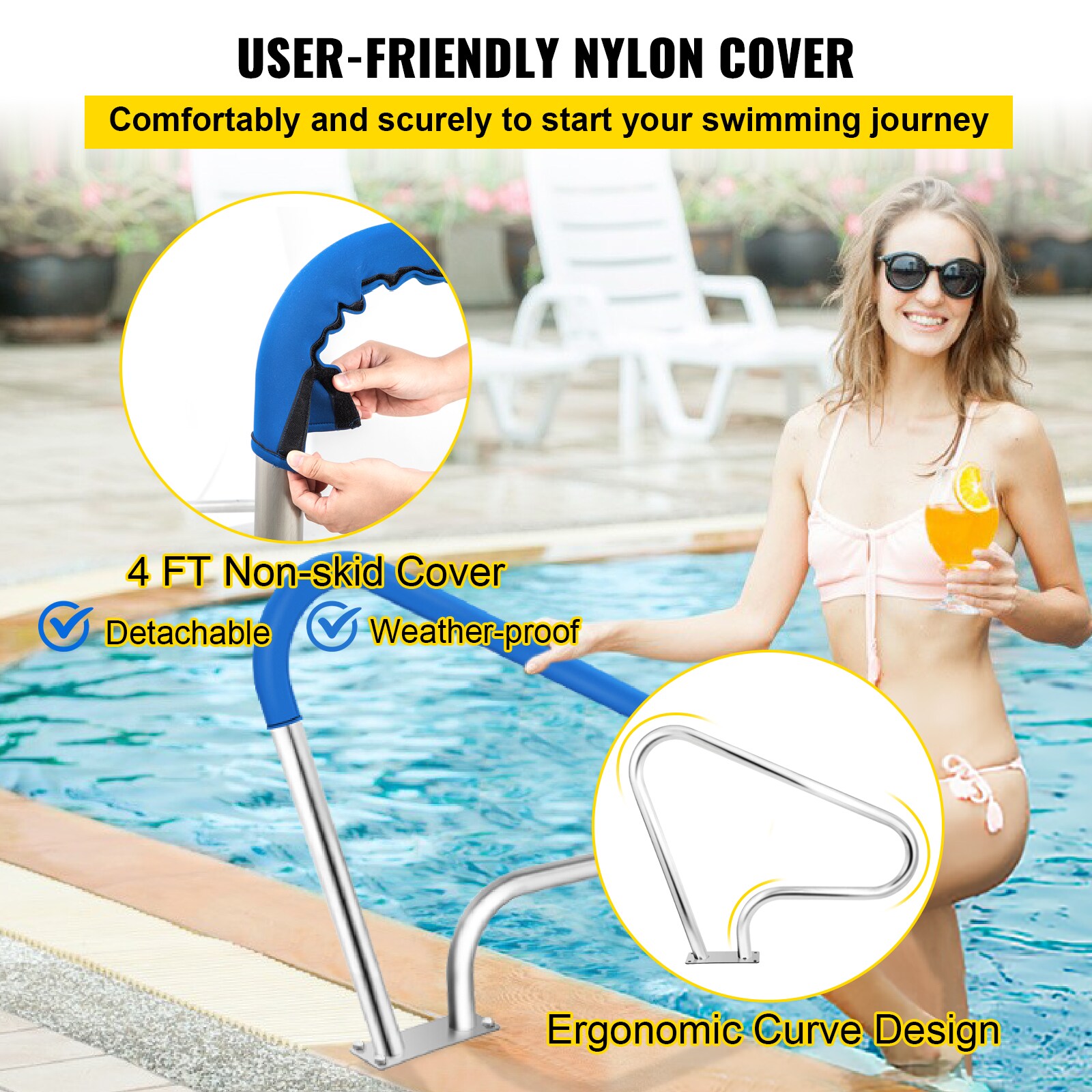 SVOPES SVOPESBXGYCFS00716V0 Above-Ground-Pool-Lad-Steps - View #4
