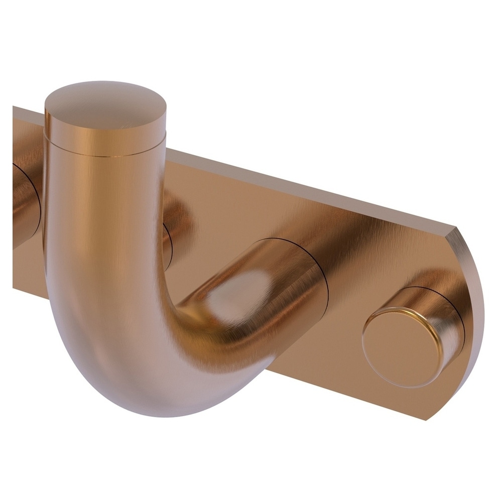 Brushed Bronze 3-Position Wall Mounted Hook Rack