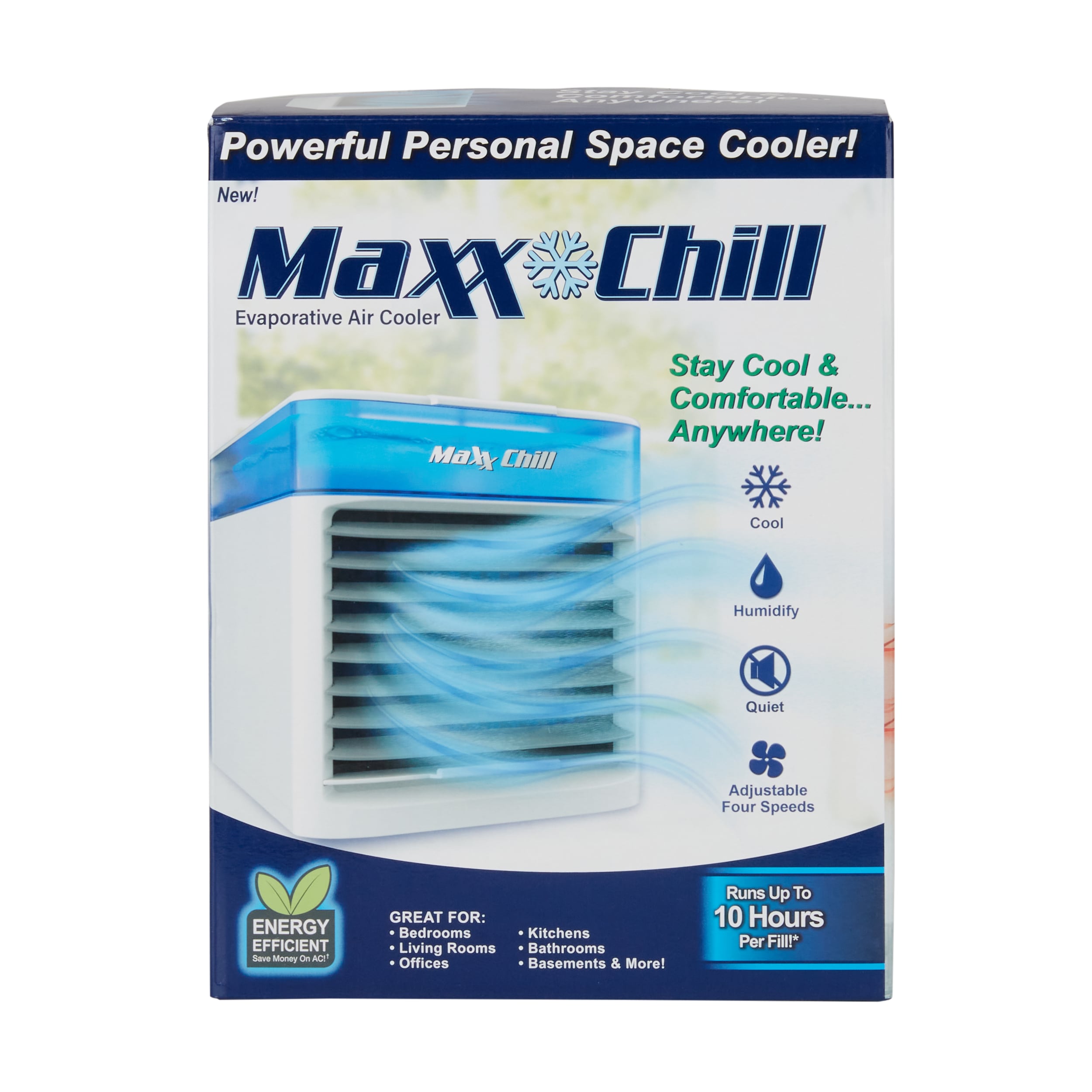 Maxx Chill Arctic Air-BTU DOE (120-Volt) White Ventless Portable Air  Conditioner Cools 50-sq ft in the Portable Air Conditioners department at