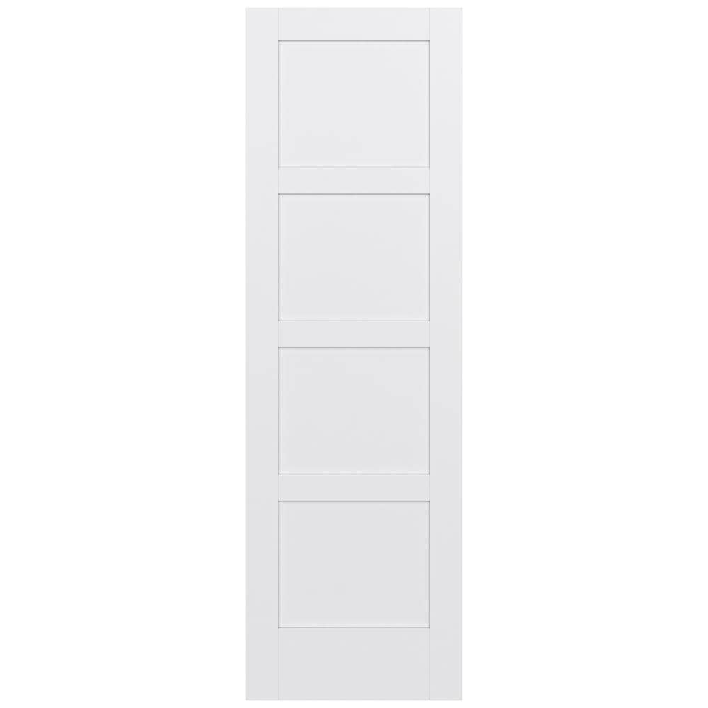 JELD-WEN MODA 1044W 28-in x 96-in 4 Panel Square Solid Core Primed MDF ...