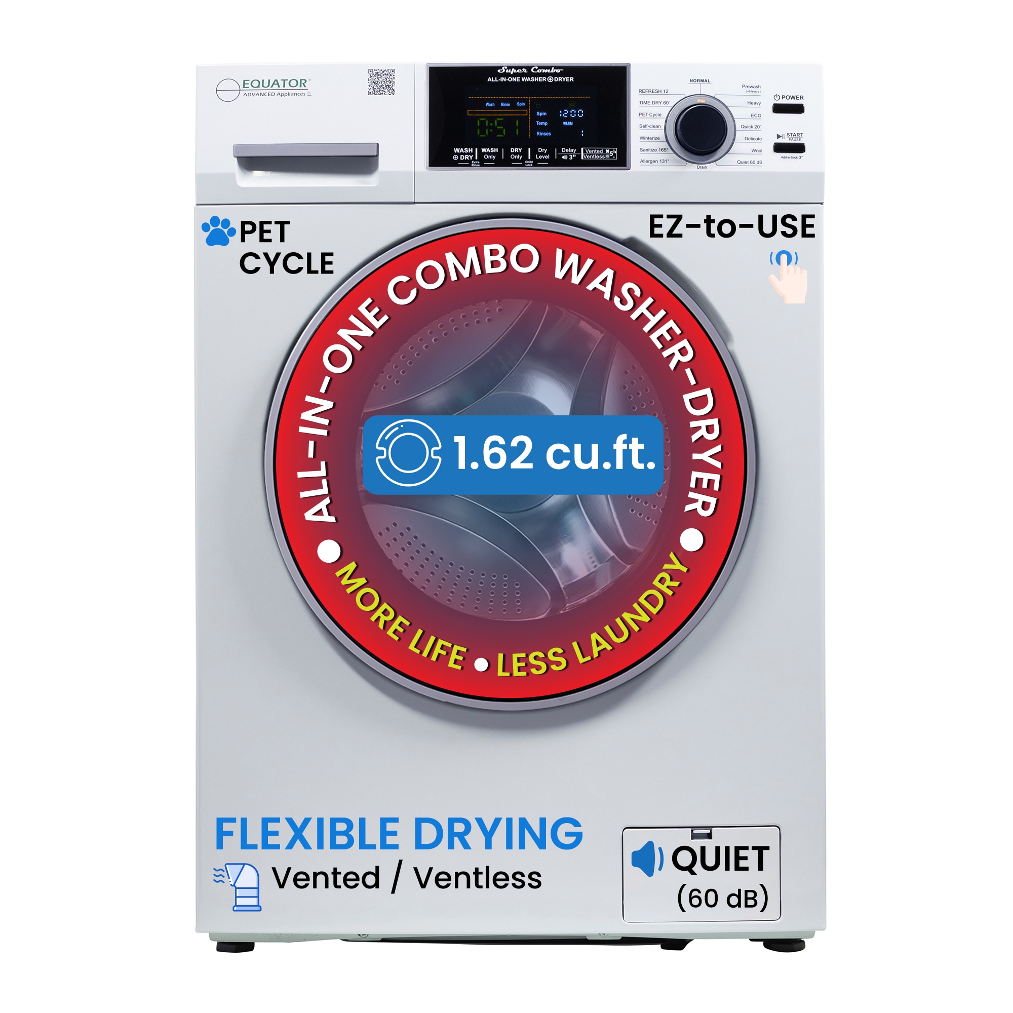 Equator Advanced Appliances EZ 4600 W Combination-Washers-Dryers - View #2