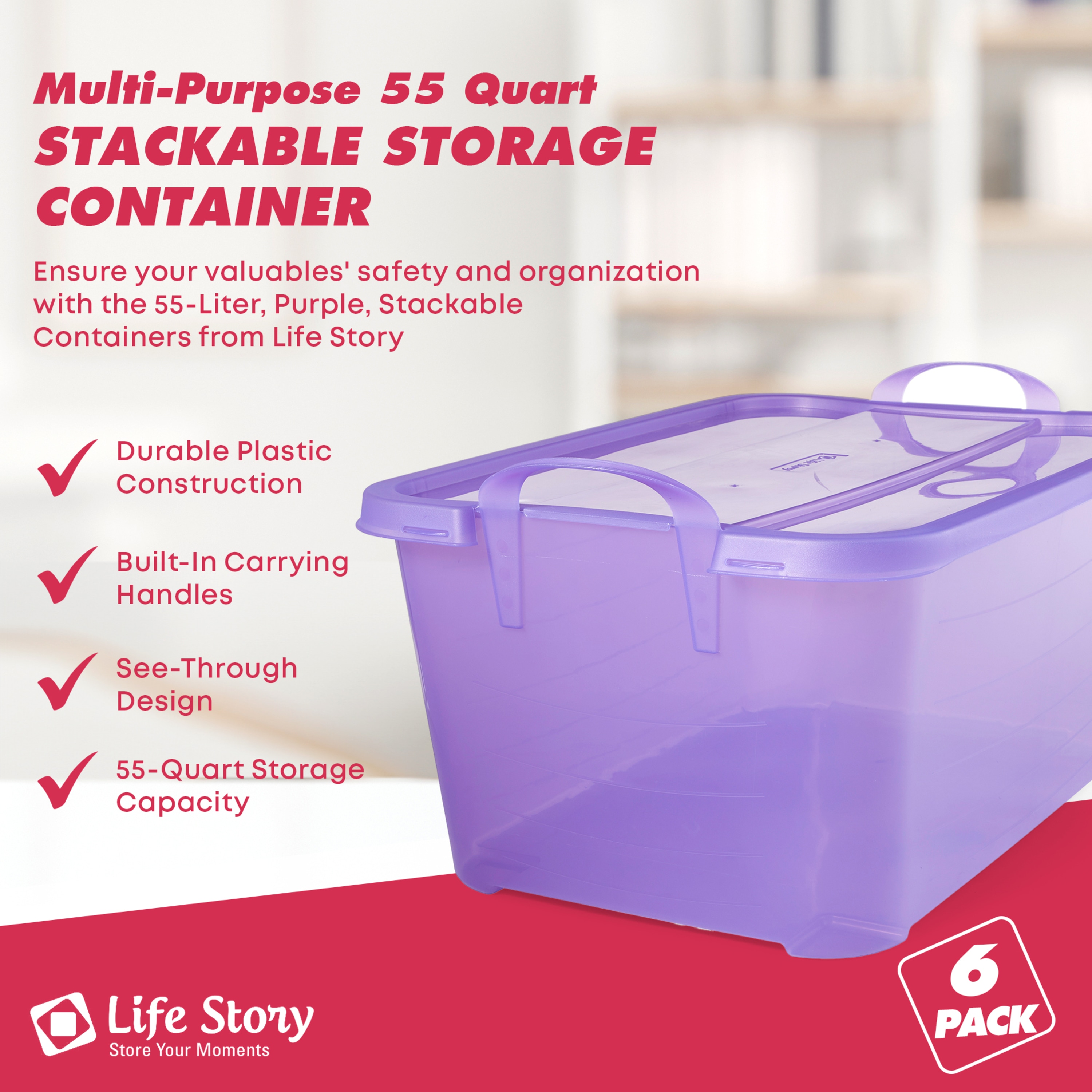 Life Story 77939 Plastic-Storage-Totes - View #3