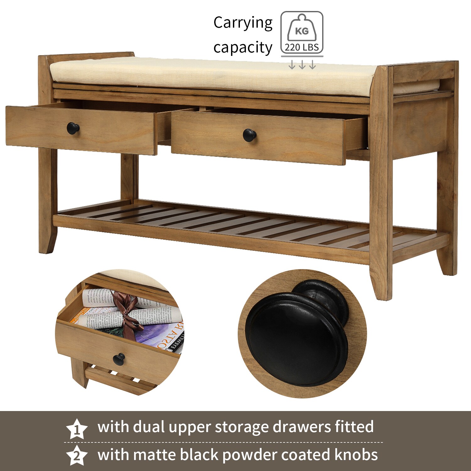 ModernLuxe WF195386AAD bench - View #5