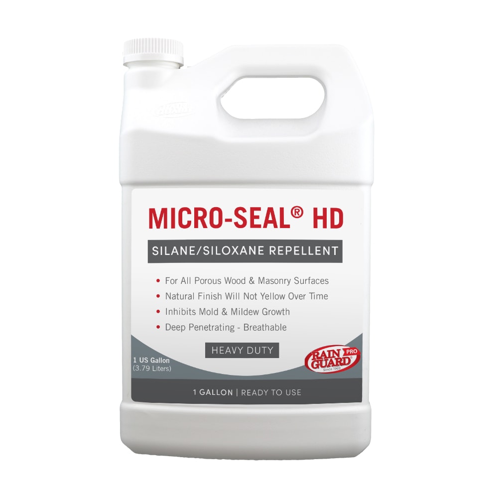 RainguardPro CR-0401 Micro-Seal HD Clear, Natural Super flat Transparent Water-based Mildew Resistant Mold Resistant Interior/Exterior Sealer ( 1-gallon )