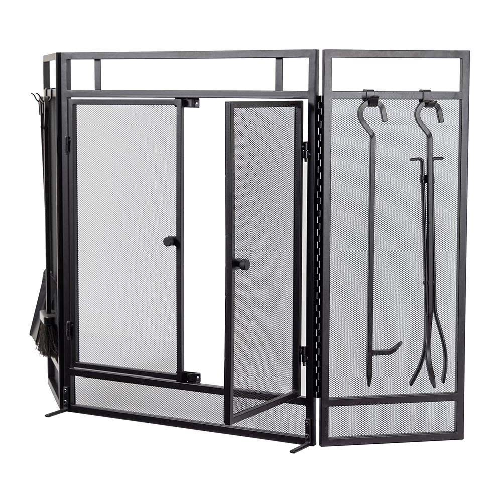 Modern Ember T93012BK Fireplace-Screens - View #6