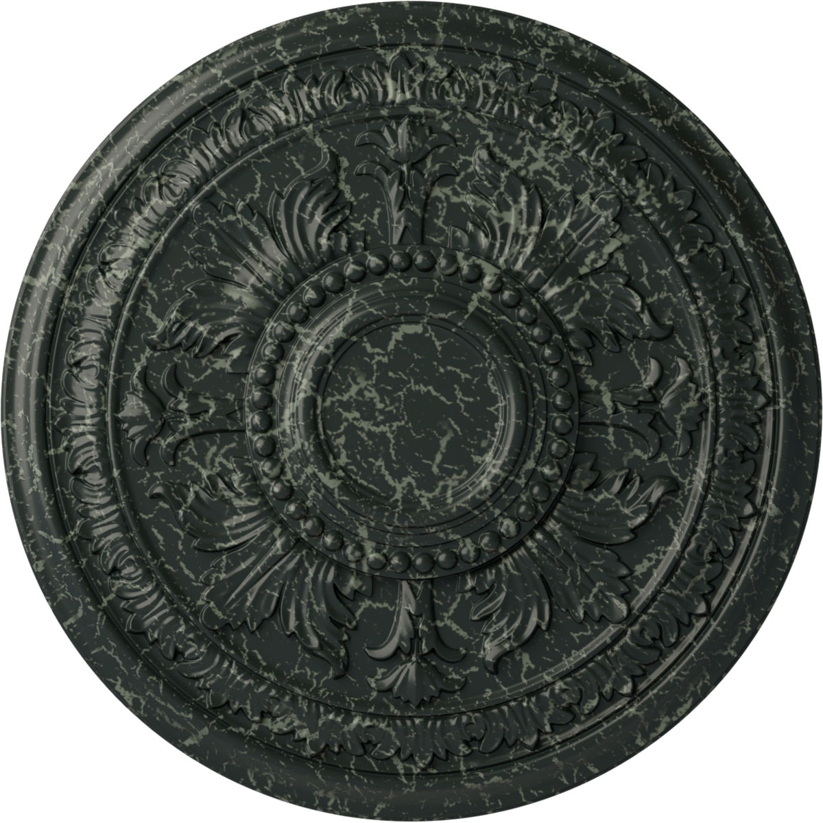 Ekena Millwork CM30TEPTC Tellson 30.625-in W x 30.625-in L Painted Turtle Crackle Polyurethane Whole Ceiling Medallion