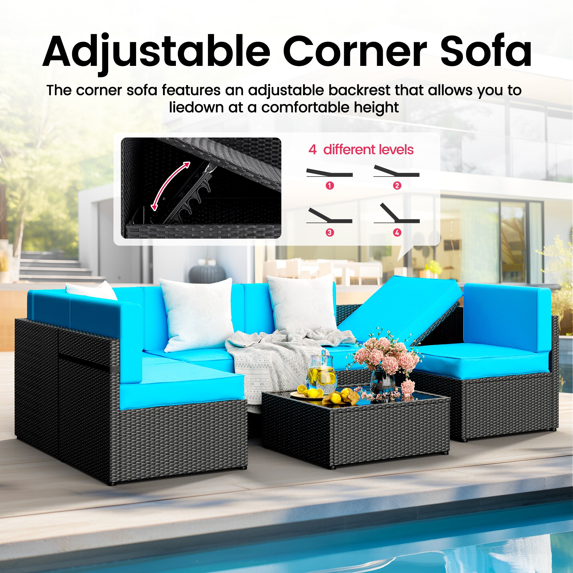 PamaPic TB-7JT-T-WL1 Patio-Sofas-Daybeds - View #5