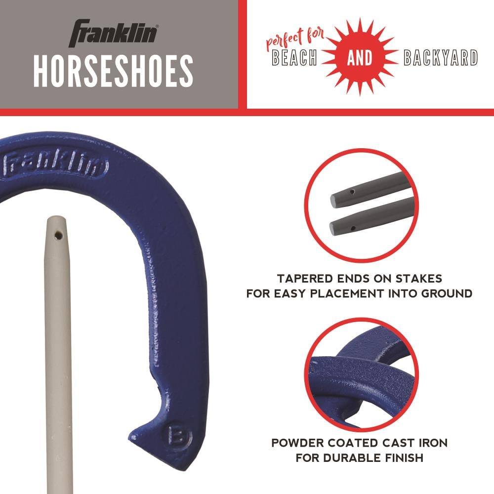  Horseshoe Outside Game,Horse Shoe Game Kit,Horseshoe Set On  Lawn Beach Soil Outdoor Backyard Adults 4 Traditional Heavy Duty Forged  Steel Horseshoes Regulation Size+2 Forged Steel Stakes+1 Bag