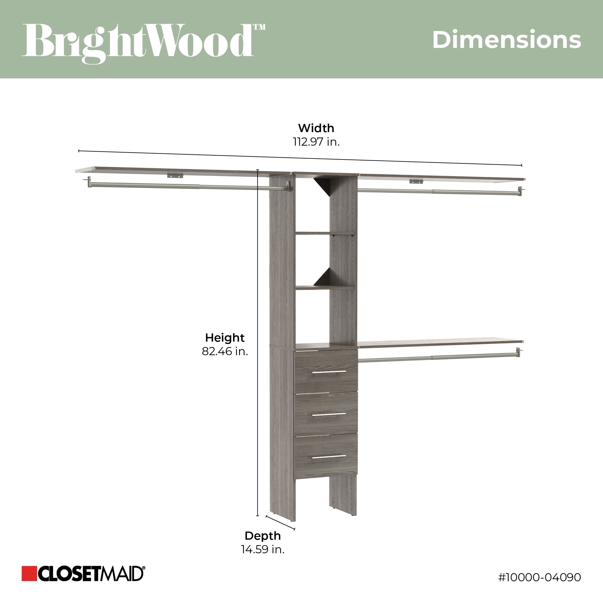 ClosetMaid 10000-04090 Wood-Closet-Kits - View #9