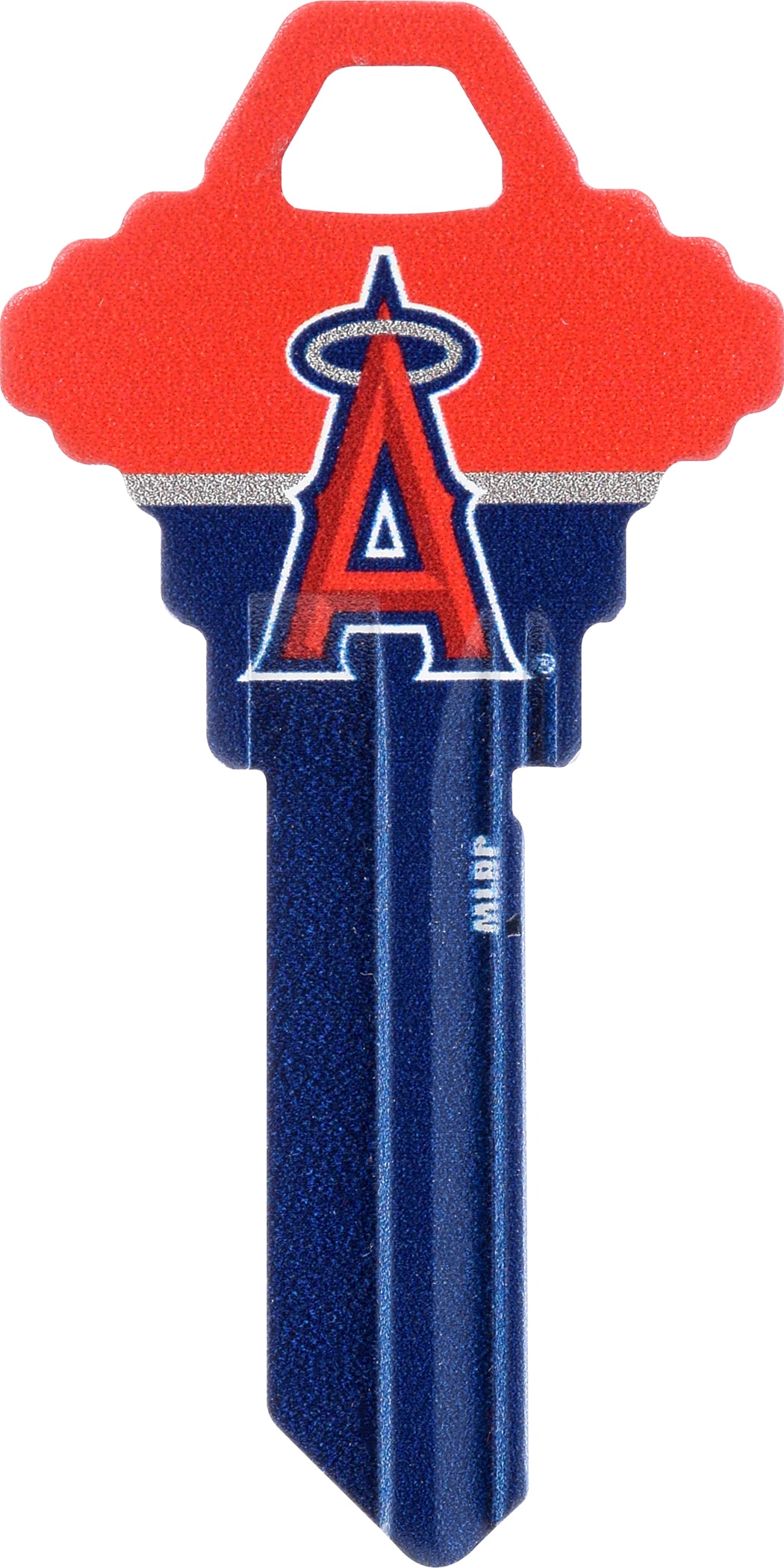 Hillman 89650 Los Angeles Angels Multicolored Sports Key Brass House/Entry Key Blank