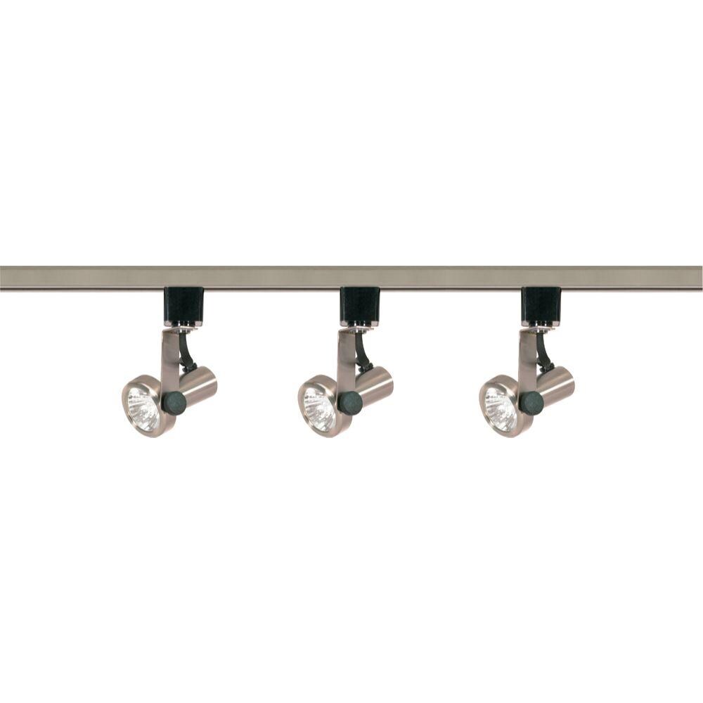  LW-SC550449 3-Light 48-in Brushed Nickel Standard Linear Track Lighting Kit