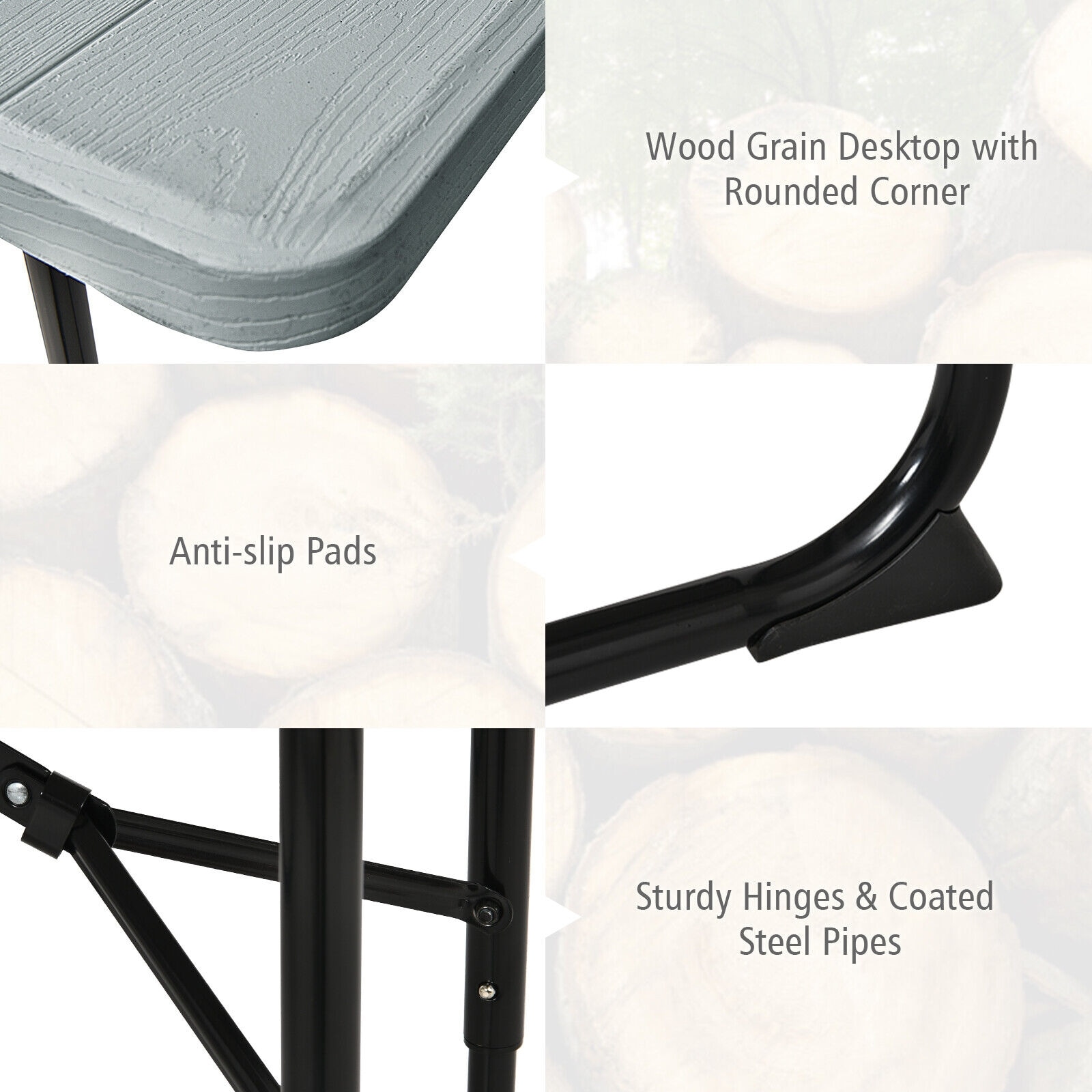 Forclover HYFL-72GR Picnic-Tables - View #5