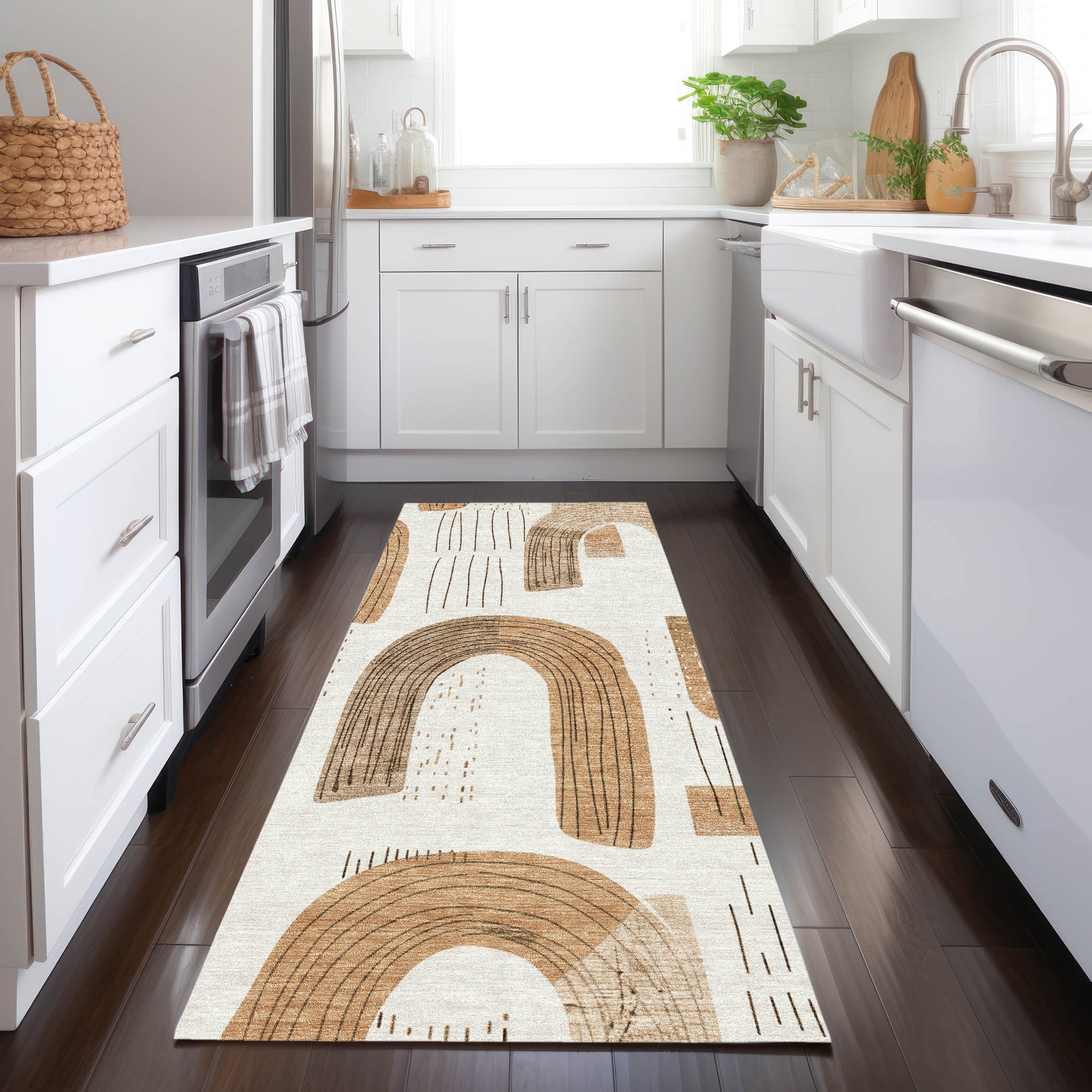Addison Rugs ACN1698IV2X8 Chantille ACN1698IV 2 x 7 (ft) Loomed Ivory Rectangular Indoor/Outdoor Machine washable Pet Friendly Area rug