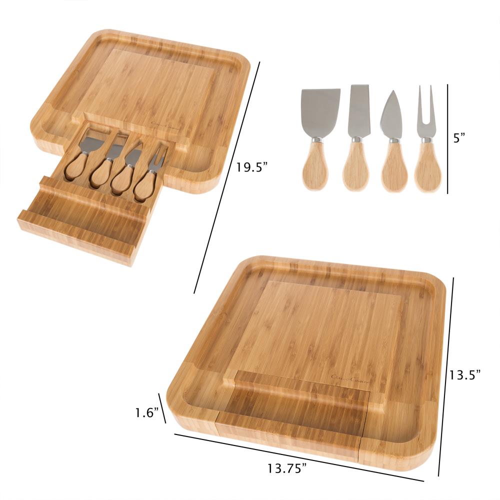 at Home 2-Piece Bamboo Cutting Board Set