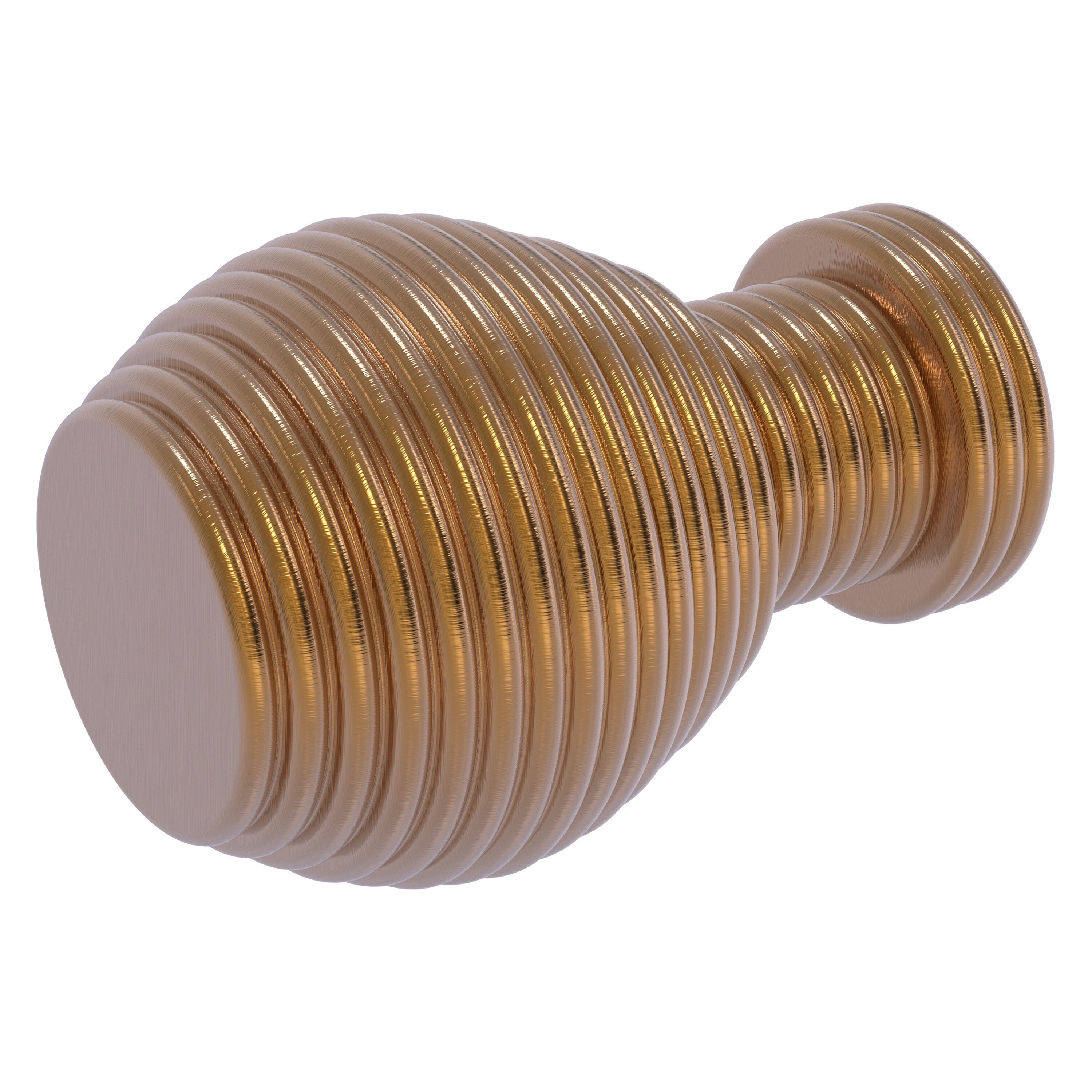 Kent Knurled 1-3/8 in. Satin Brass Cabinet Knob (5-Pack)