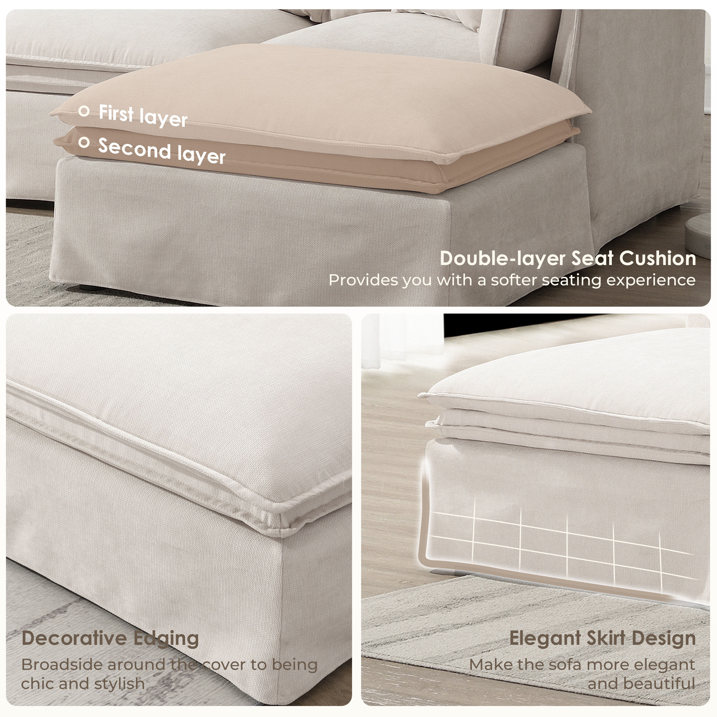 ModernLuxe N723S0164A Sofas-Loveseats - View #7