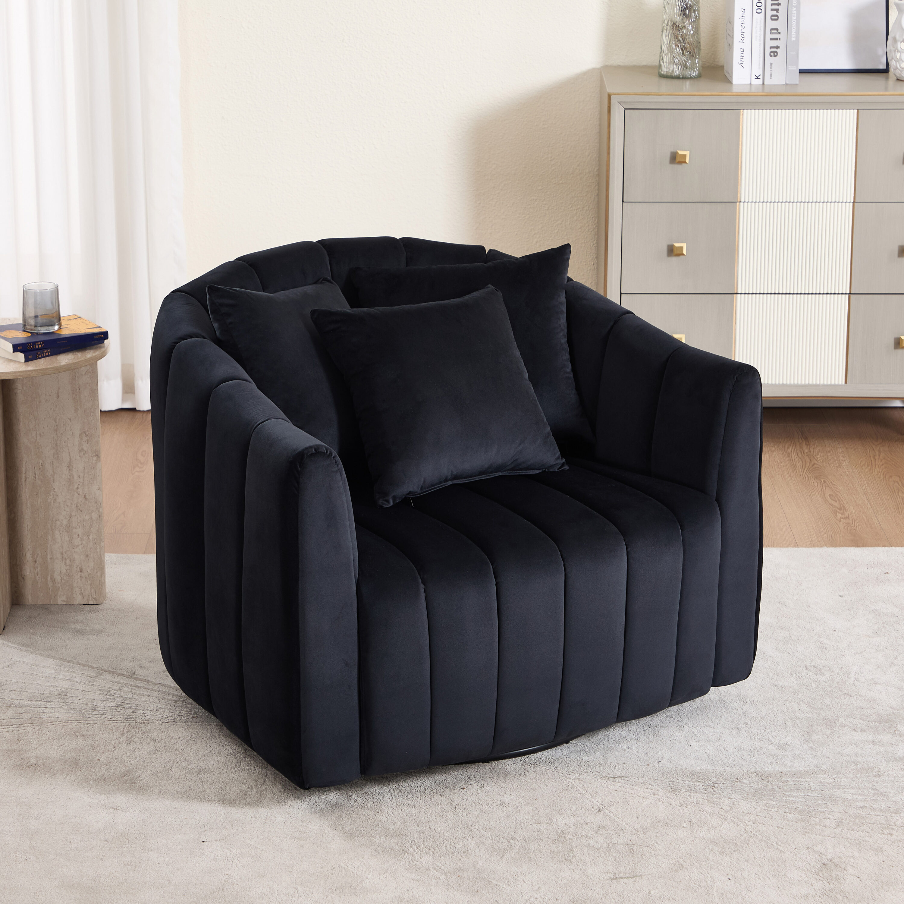 Hrinhom HC-S1200-BLACK chairs - View #2