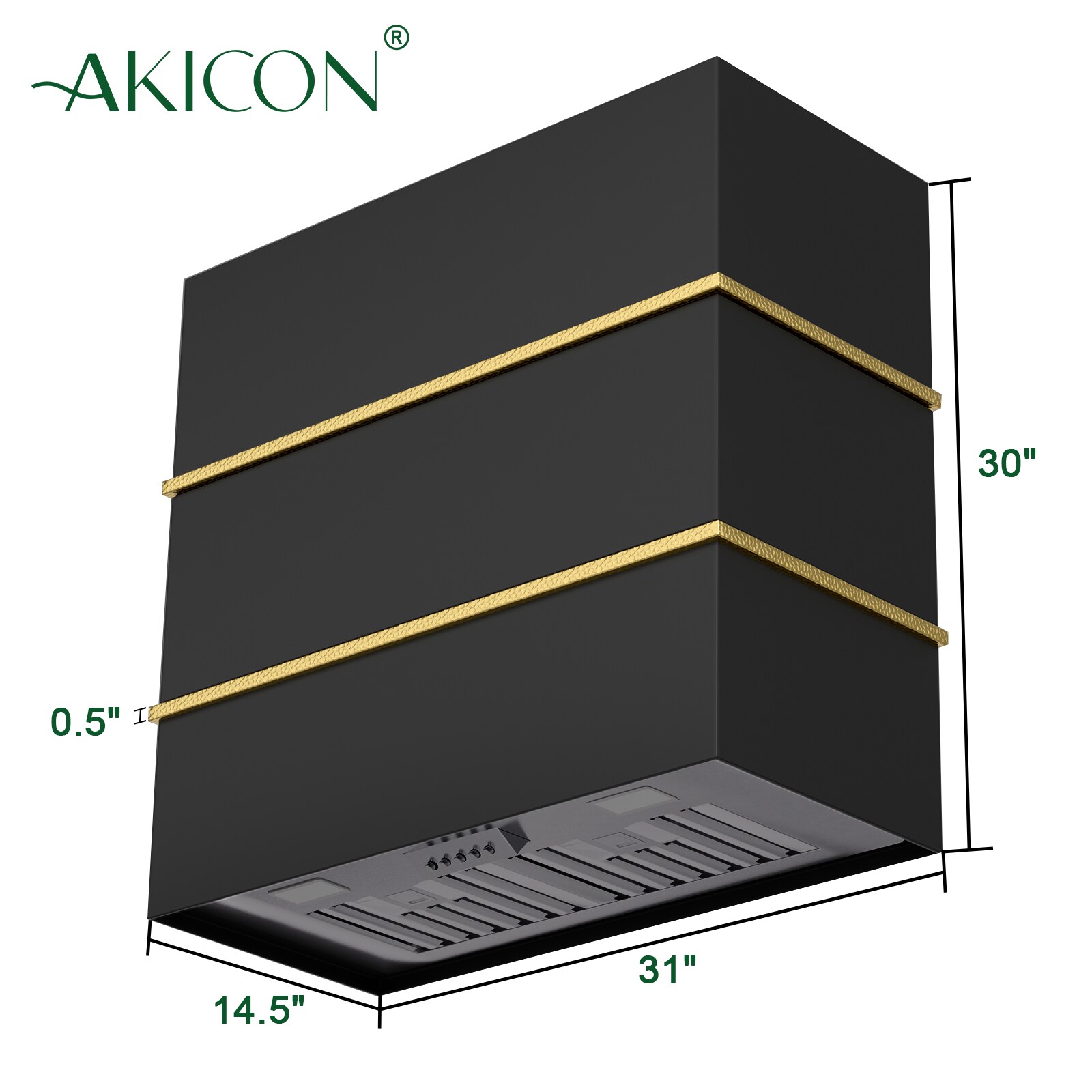 Akicon AK-HS30HC-JBG Wall-Mounted-Range-Hoods - View #6