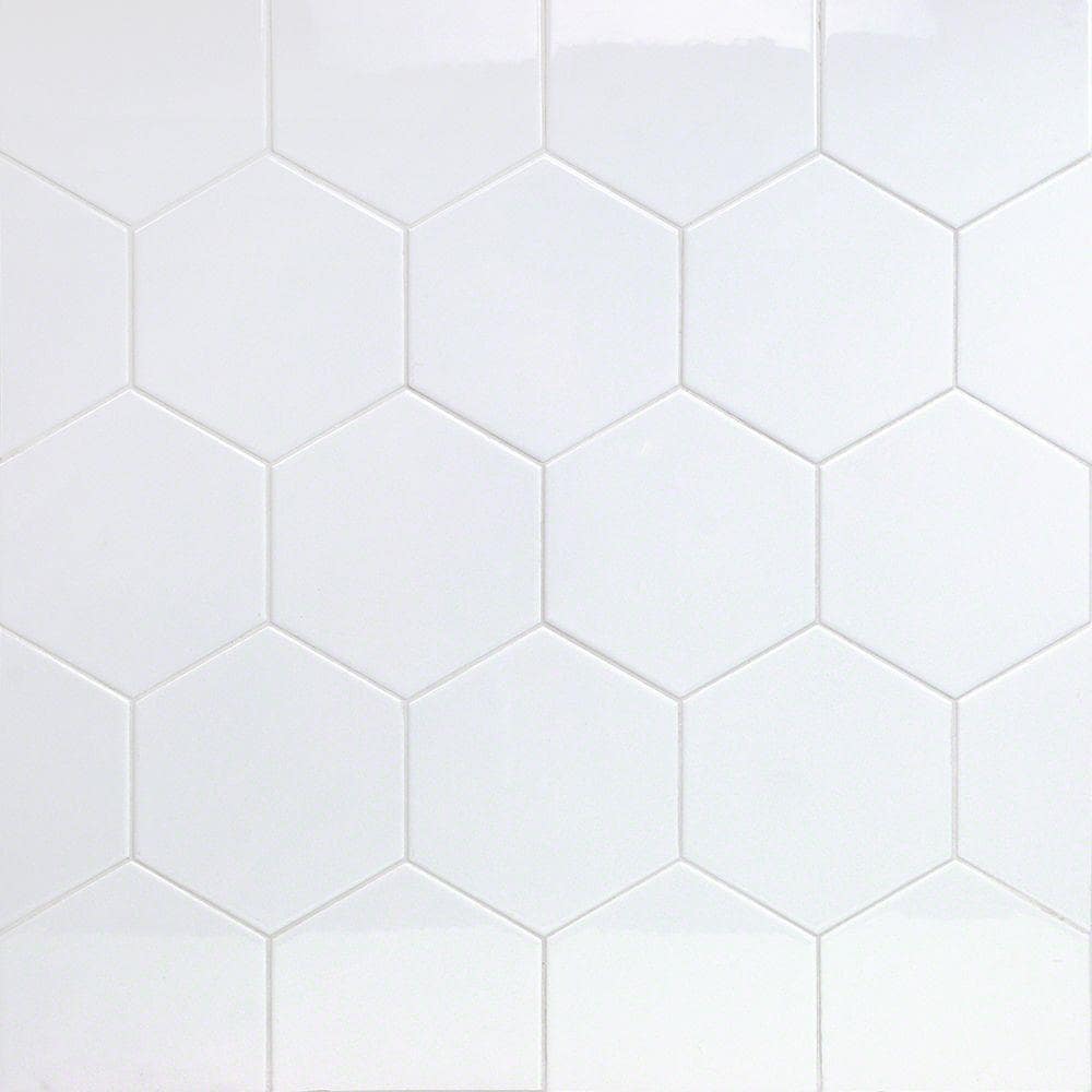 Artmore Tile David White 6-in x 8-in Polished Ceramic Patterned Wall ...