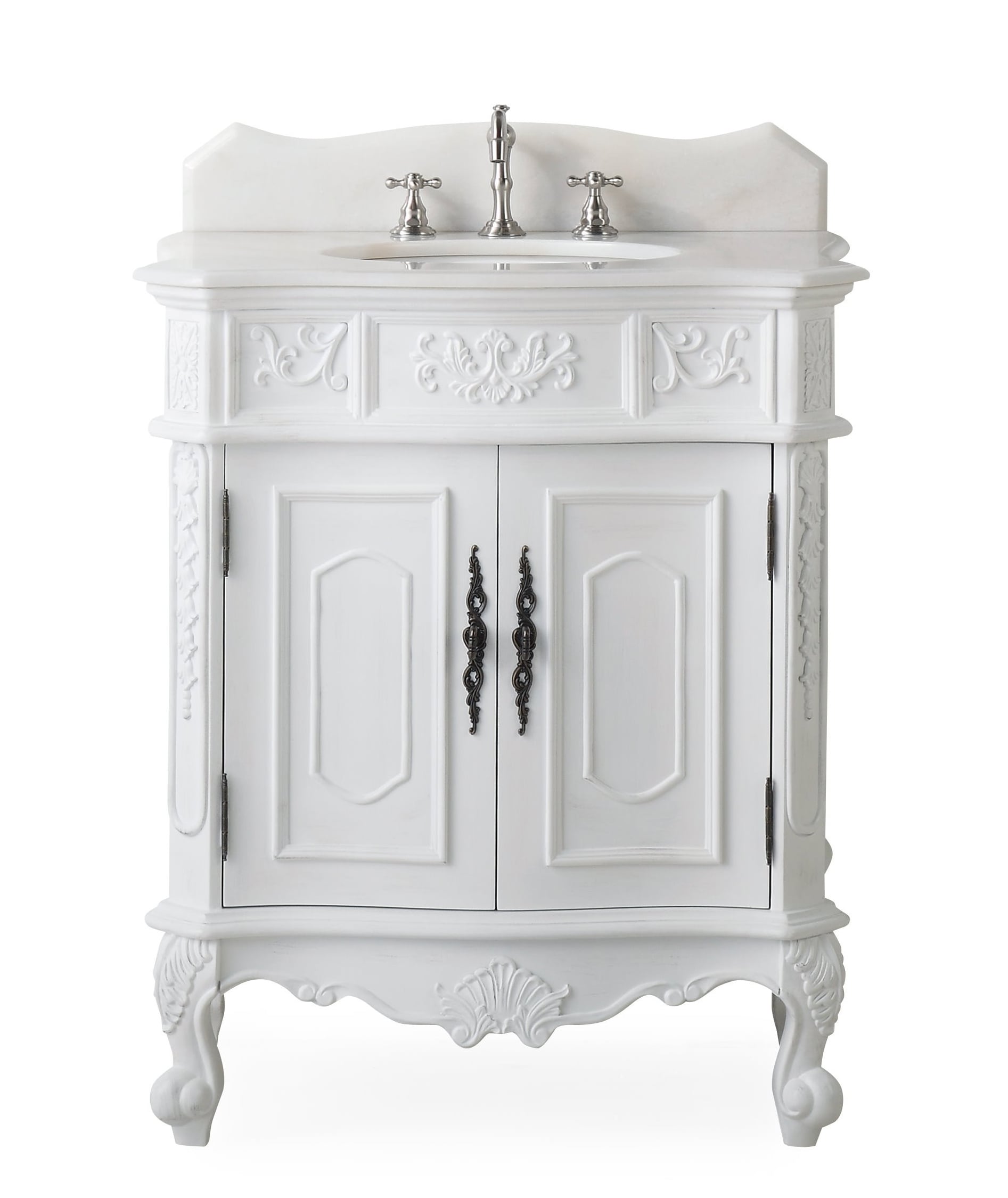 Benton Collection ZK-080W-AW-MIR Bath-Vanity-Combo - View #2