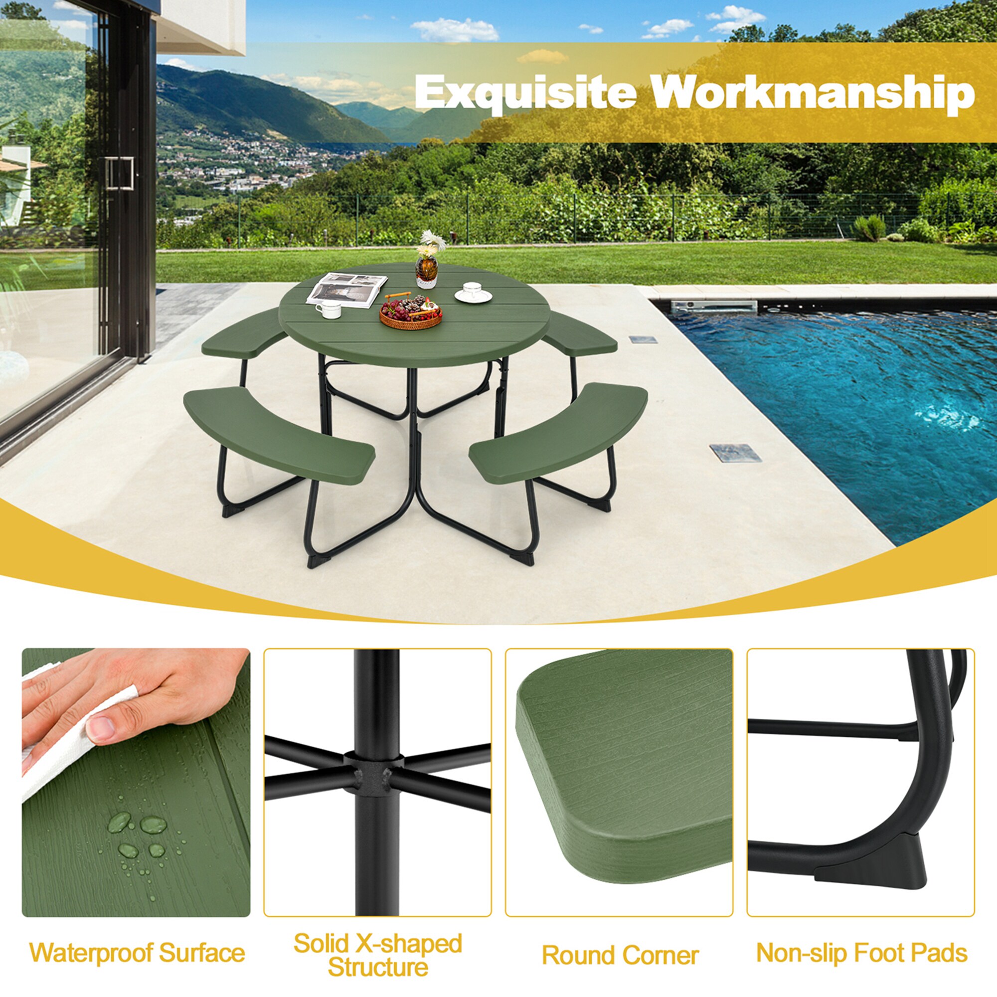 Costway LWS00112 Patio-Dining-Sets - View #5