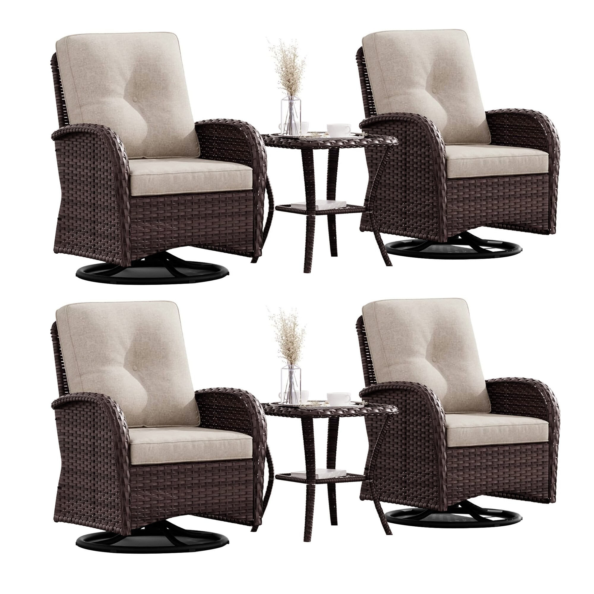 Patio Watcher LS-Y11-6PC-B1 Patio-Chairs - View #2