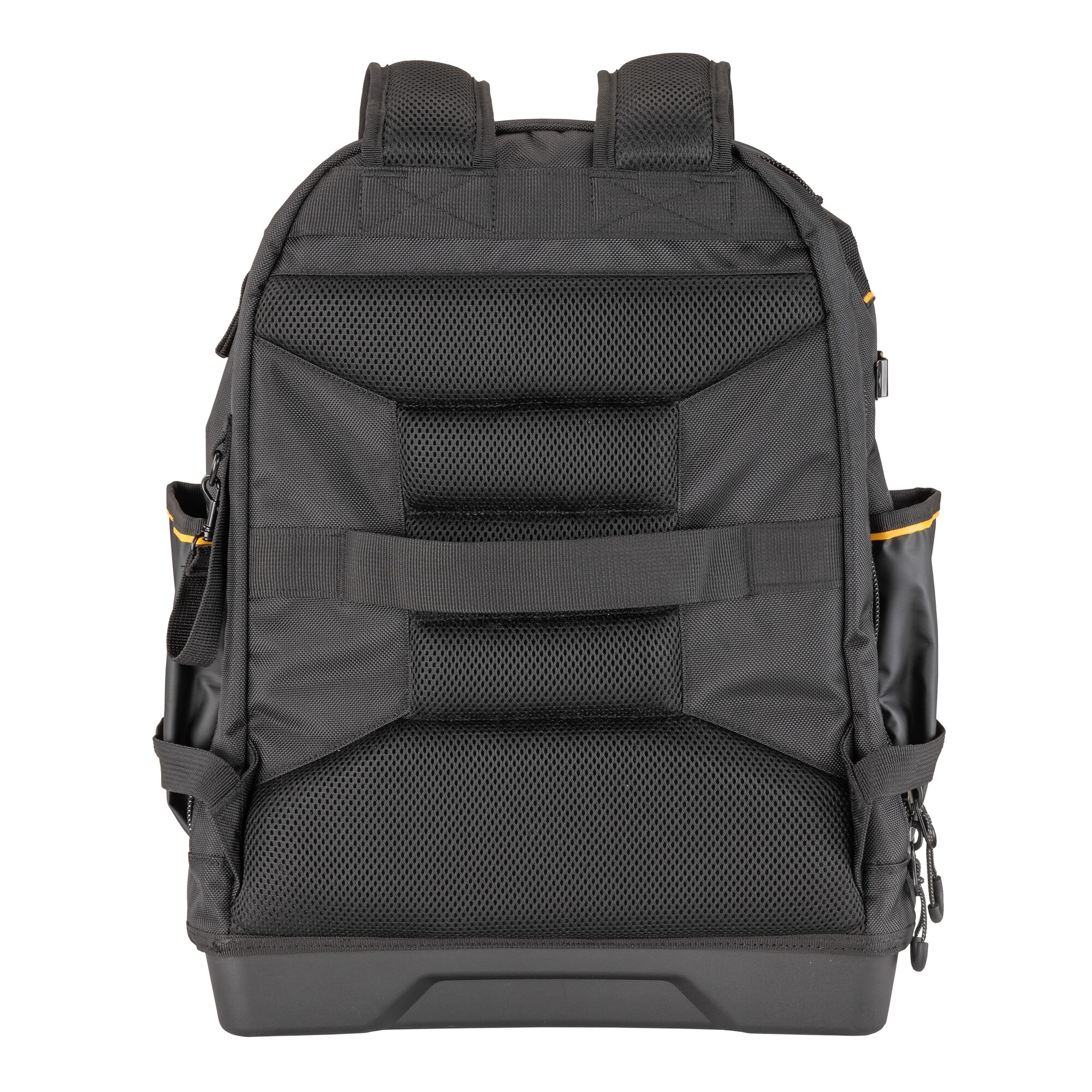 DEWALT Black- Yellow Polyester 7.75-in Zippered Backpack in the Tool Bags  department at