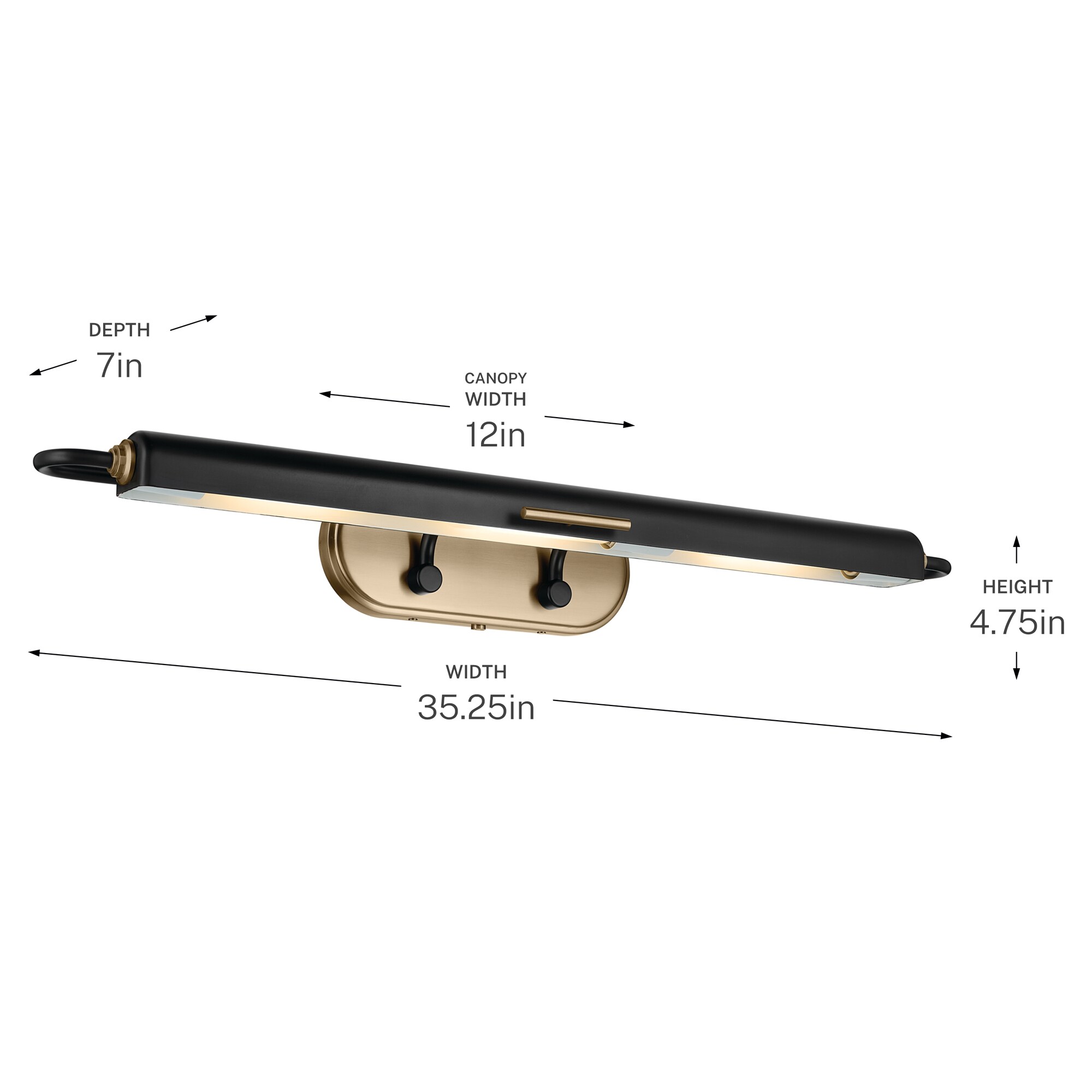 Kichler 52821BK Picture-Lighting - View #9