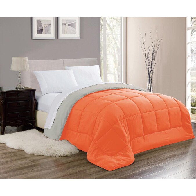 Rt Designers Collection Chelsea Orange, Orange And Grey King Size Bedding