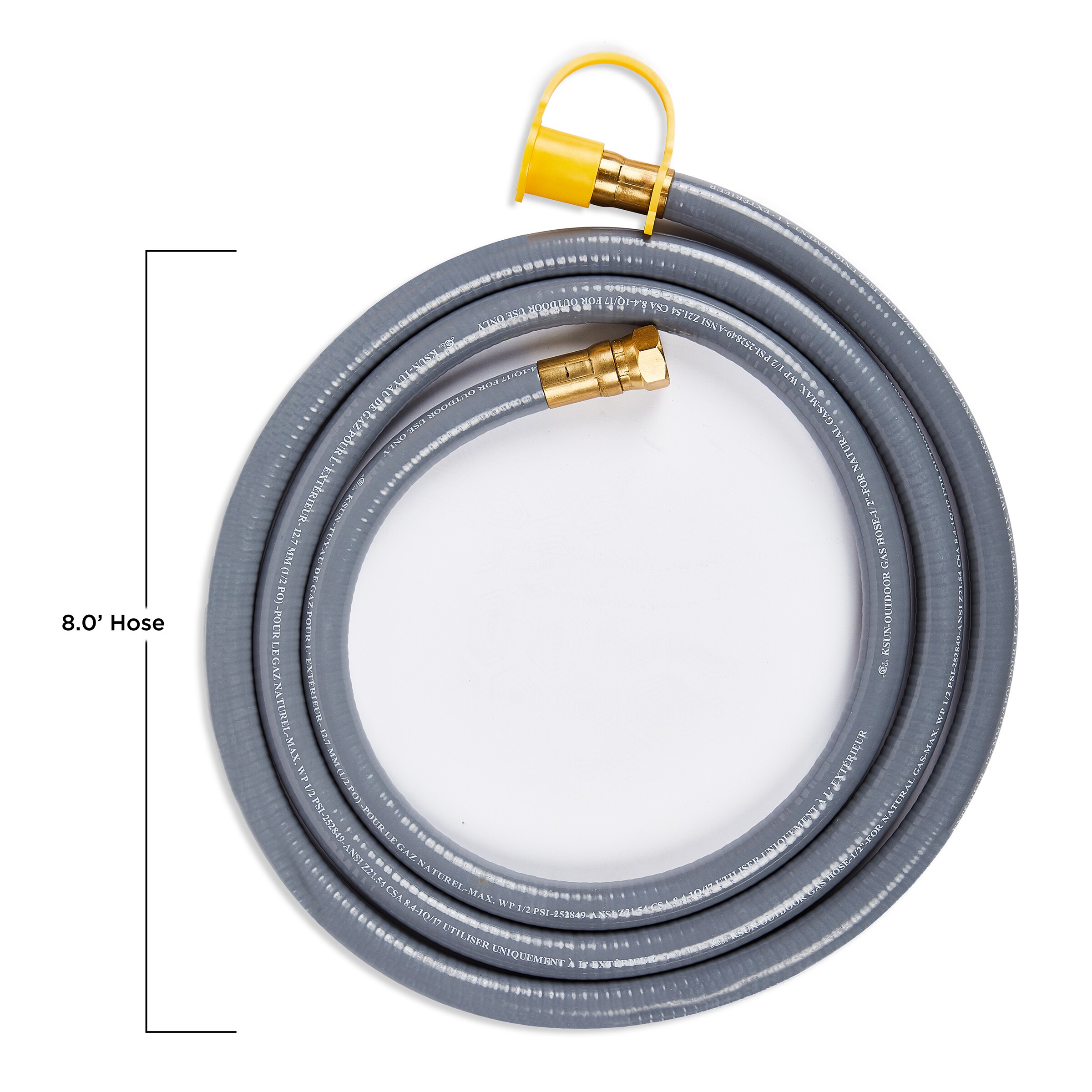 96'' Gray Rubber Natural Gas Conversion Kit