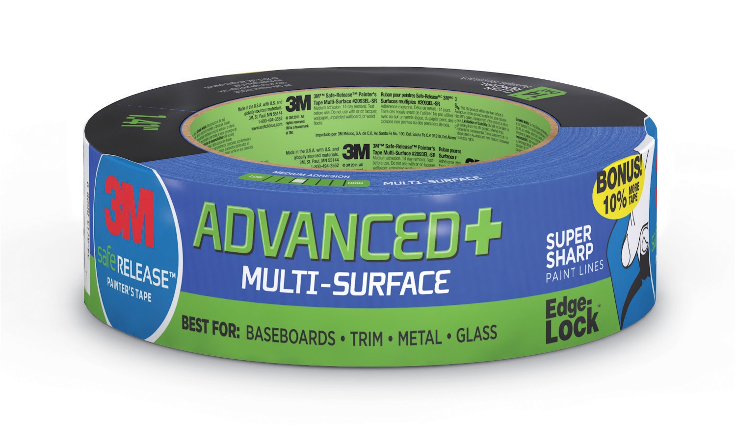 3M Safe-Release Multi-Surface Edge-Lock 1.88-in x 60 Yard(s) Painters Tape  at