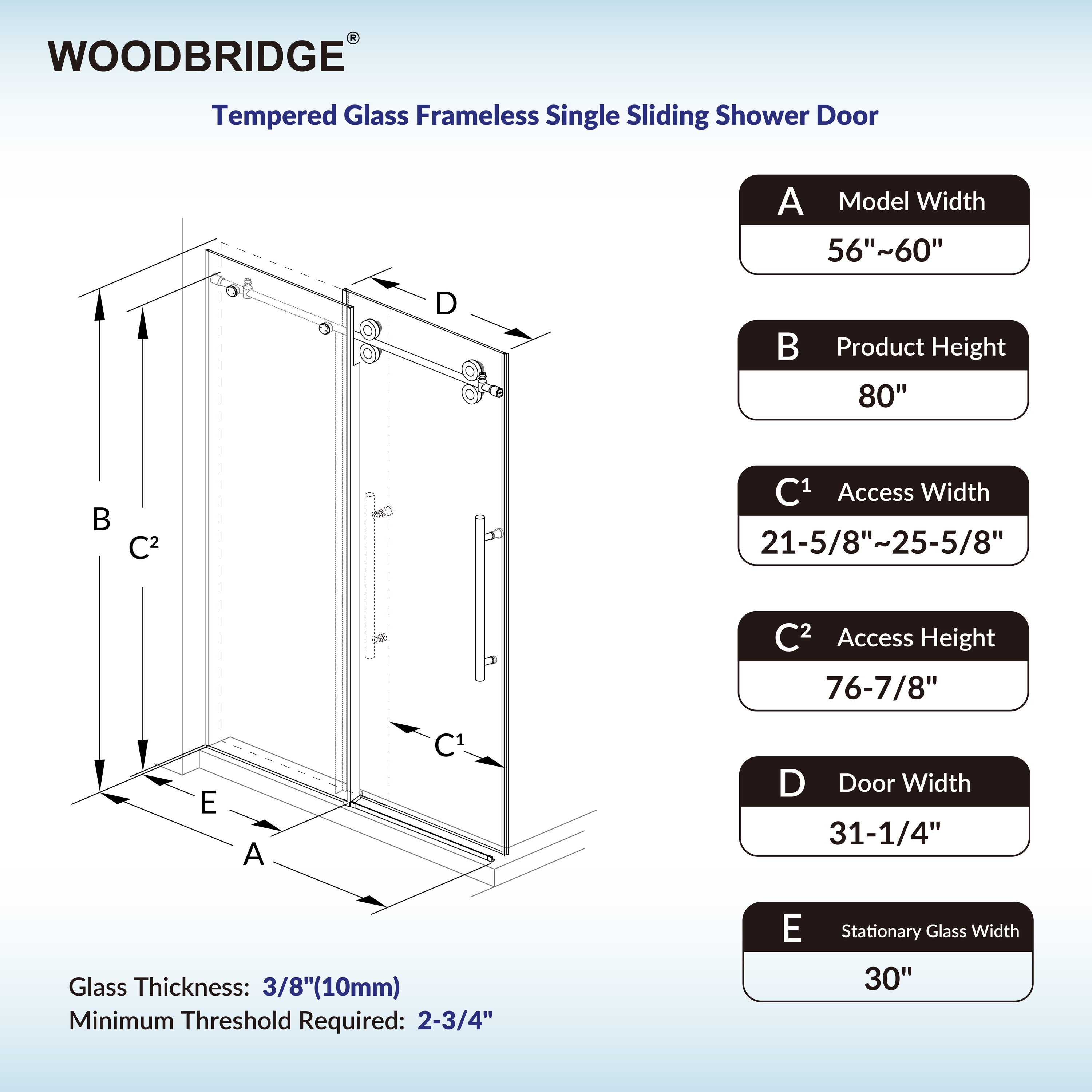 Woodbridge LB160 Shower-Doors - View #6