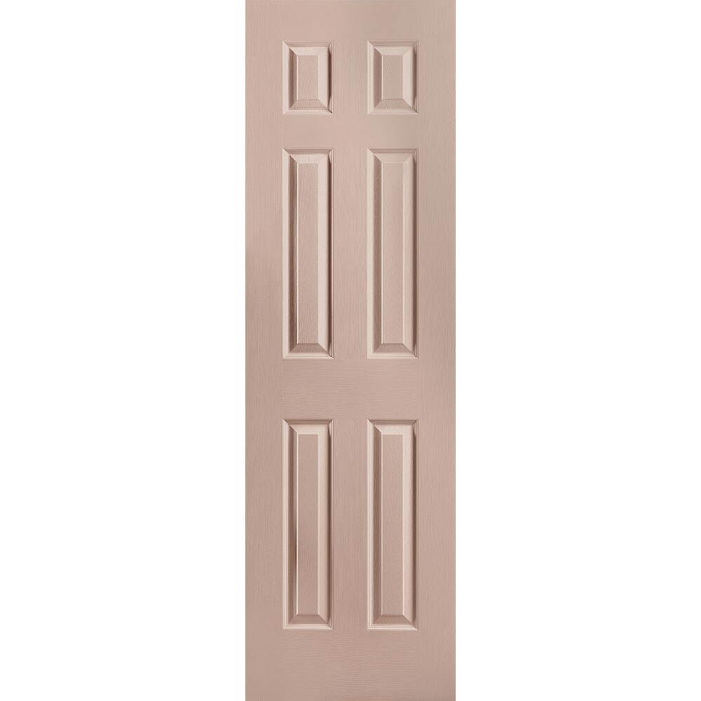 Masonite 1316852 Traditional 24-in x 80-in Sandpiper 6-panel Textured Solid core Prefinished Molded composite Slab Door