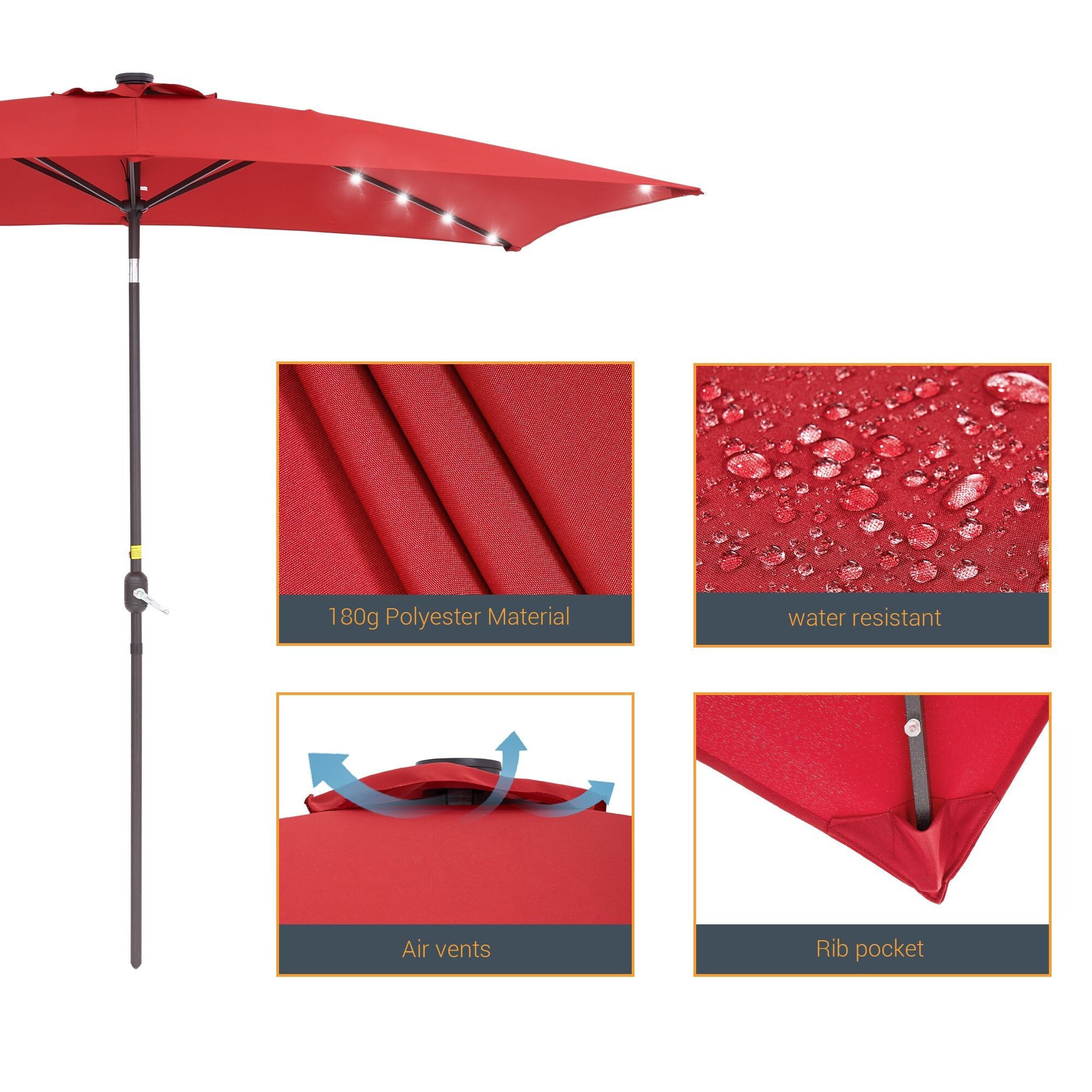 Sonkuki SD-127R-LED Umbrellas-2 - View #4