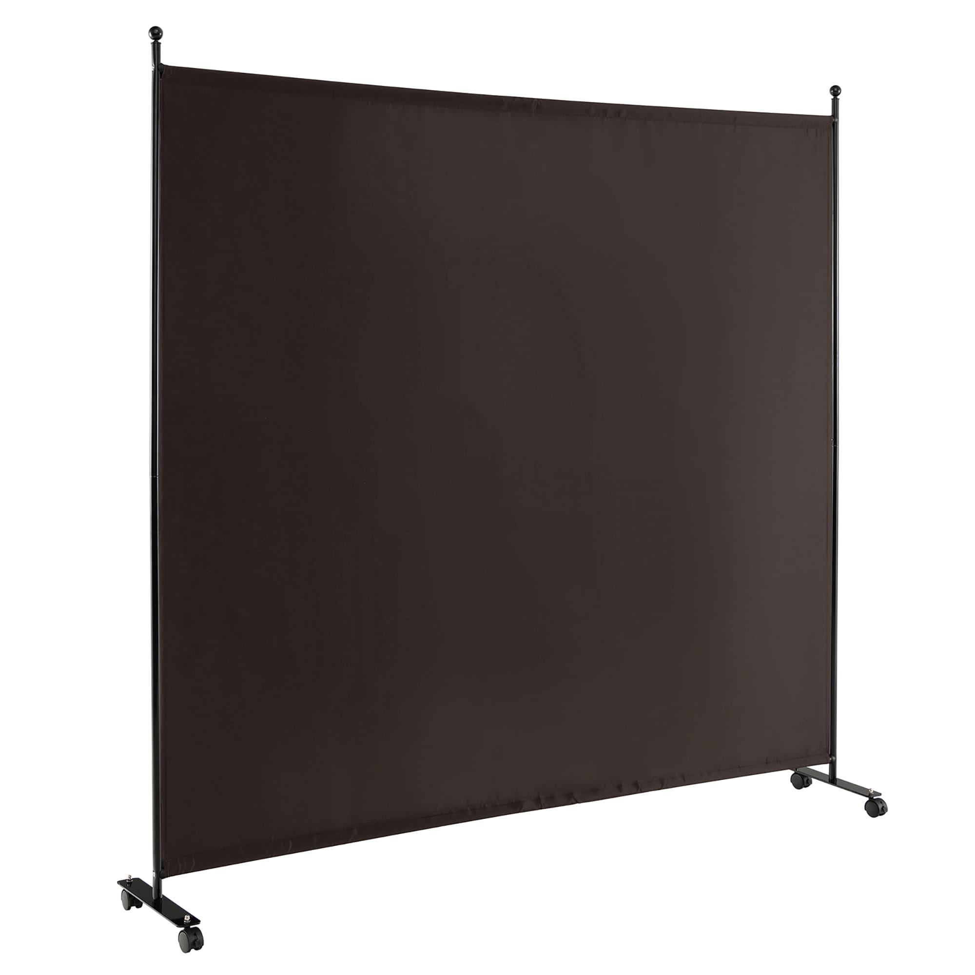 Goplus LWS00318 1 -Panel Brown Fabric Contemporary/Modern Style Room Divider