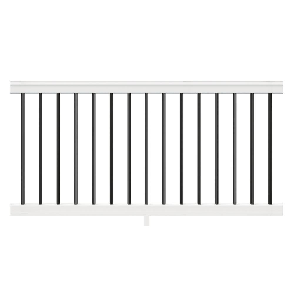 Freedom Prescot 6 Ft X 3 In X 3 Ft White Pvc Deck Rail Kit At