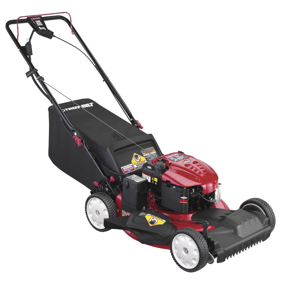 Troy-Bilt 190-cc 21-in Self-propelled Gas Lawn Mower with Briggs & Stratton  Engine in the Gas Push Lawn Mowers department at