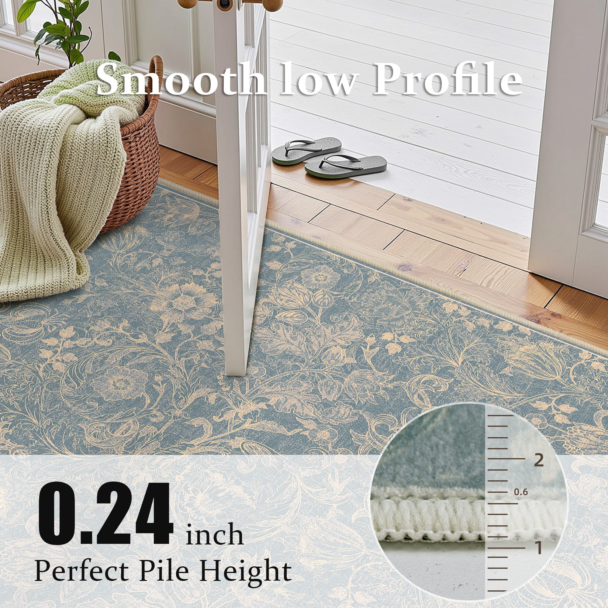 KERDOM AH-RGHH-2X3-BLUE rugs - View #4