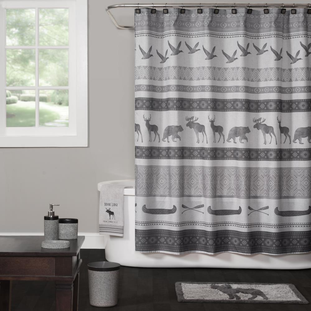 Saturday Knight Limited 70-in Polyester Patterneded Shower Curtain in