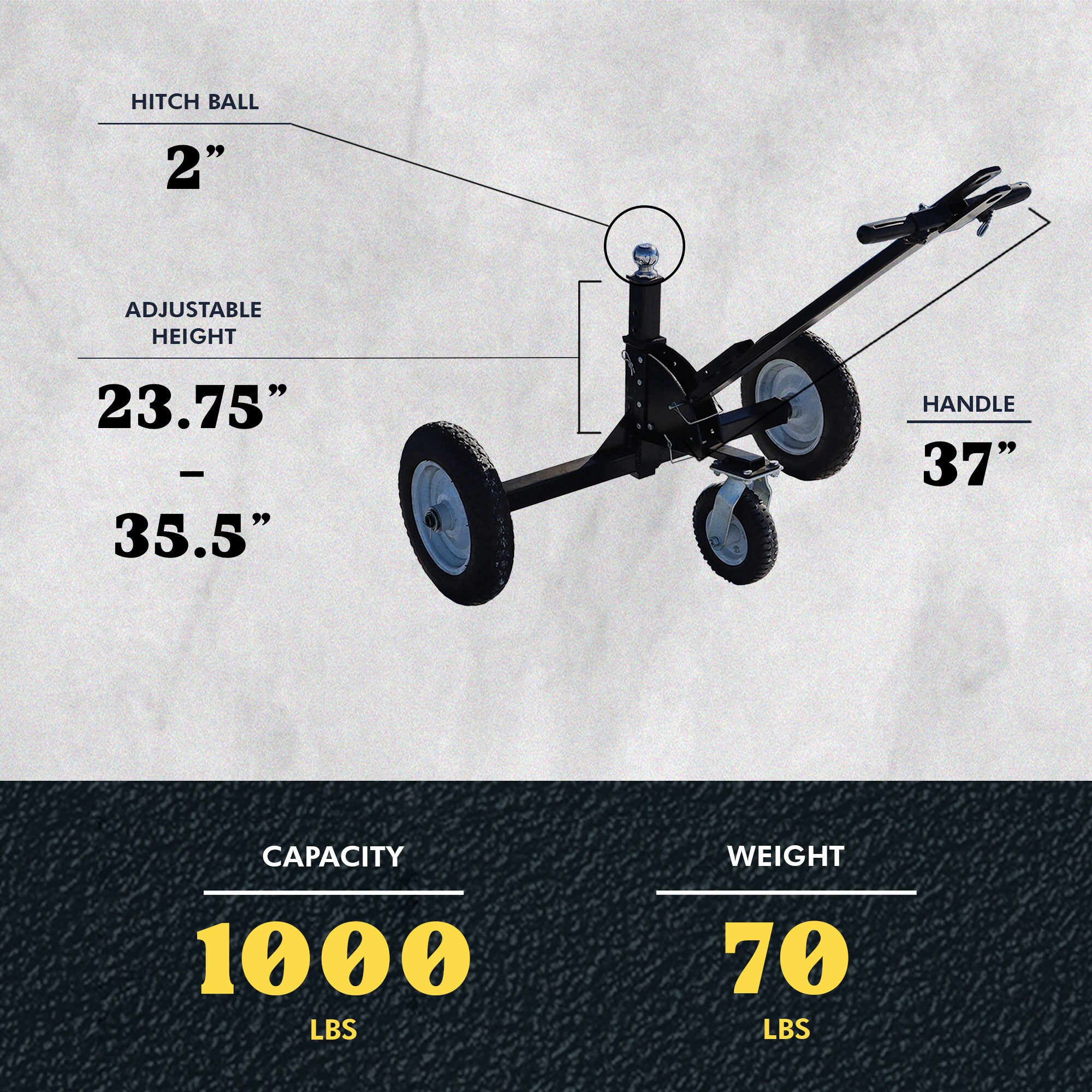 Tow Tuff TMD-1000CATV Hand-Truck-Dollies - View #3