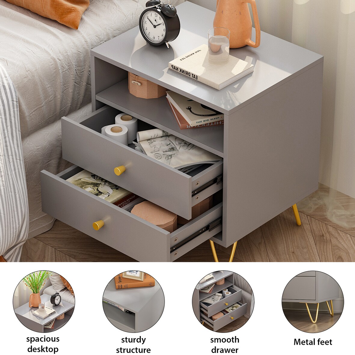 FUFU&GAGA LJY-KF210124-07 nightstands - View #5