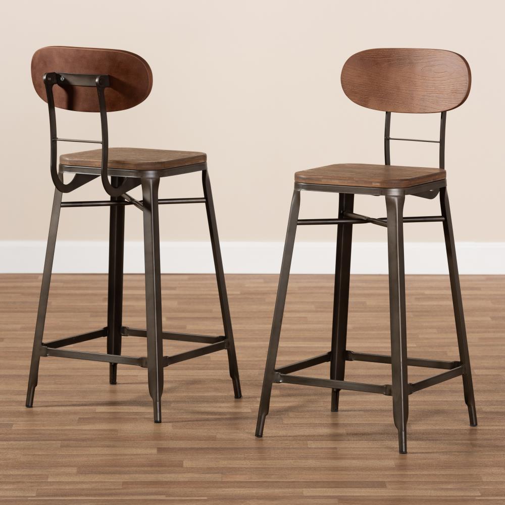 Baxton Studio 150-2PC-9125-LW stools - View #4