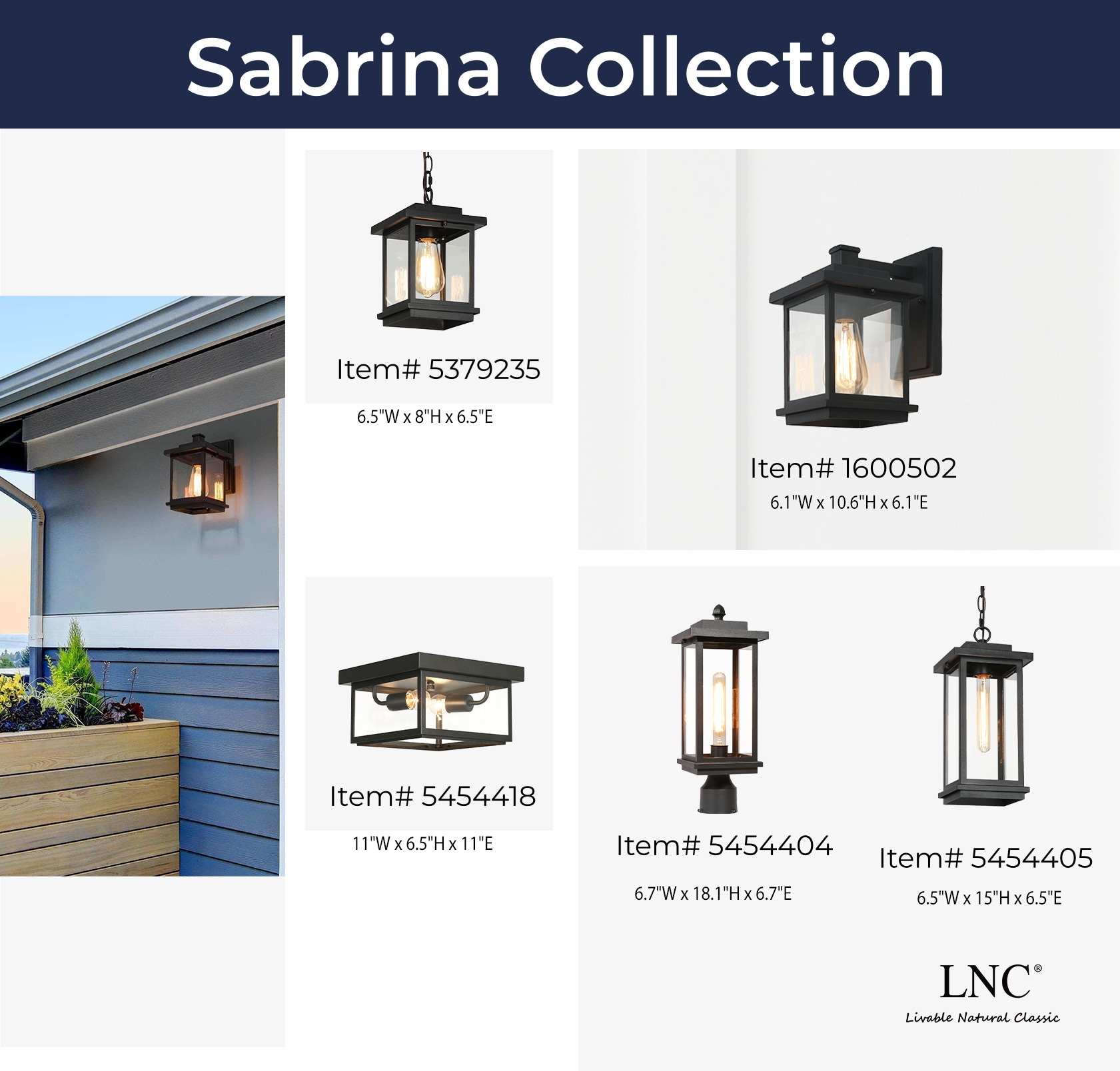 LNC A03156 Outdoor-Wall-Lighting - View #14