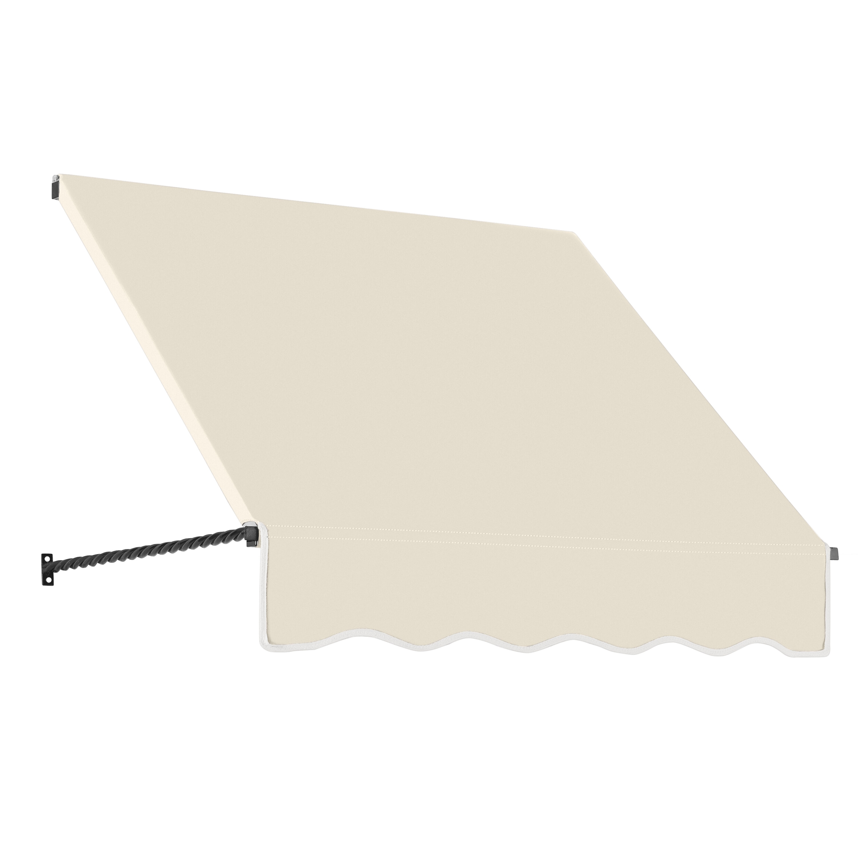 Awntech SANT22-L-4L Santa Fe 52.5-in Wide x 24-in Projection x 31-in Height Fabric Linen Solid Fixed Window/Door Awning